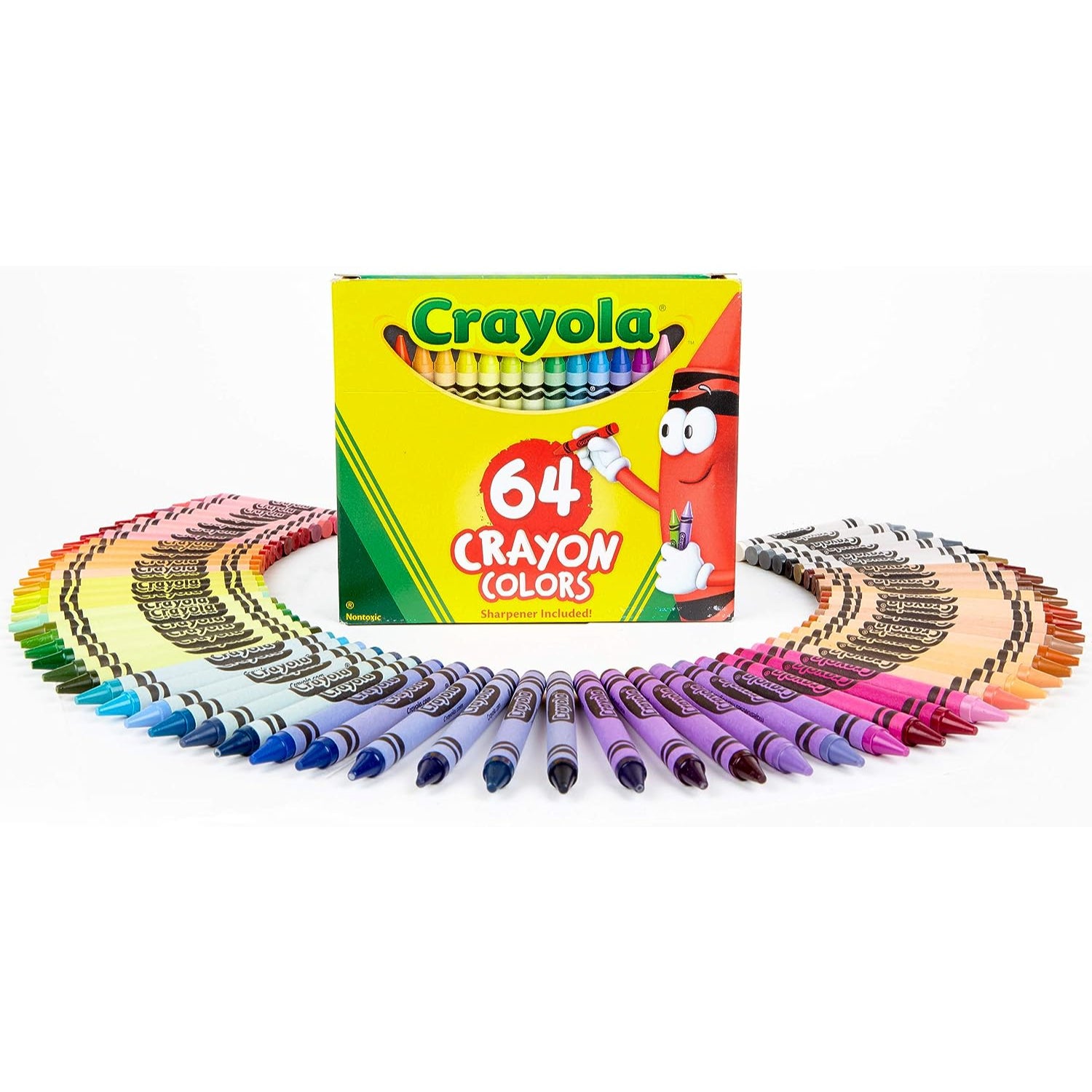 Crayola Crayon Box with Sharpener, 64 ct