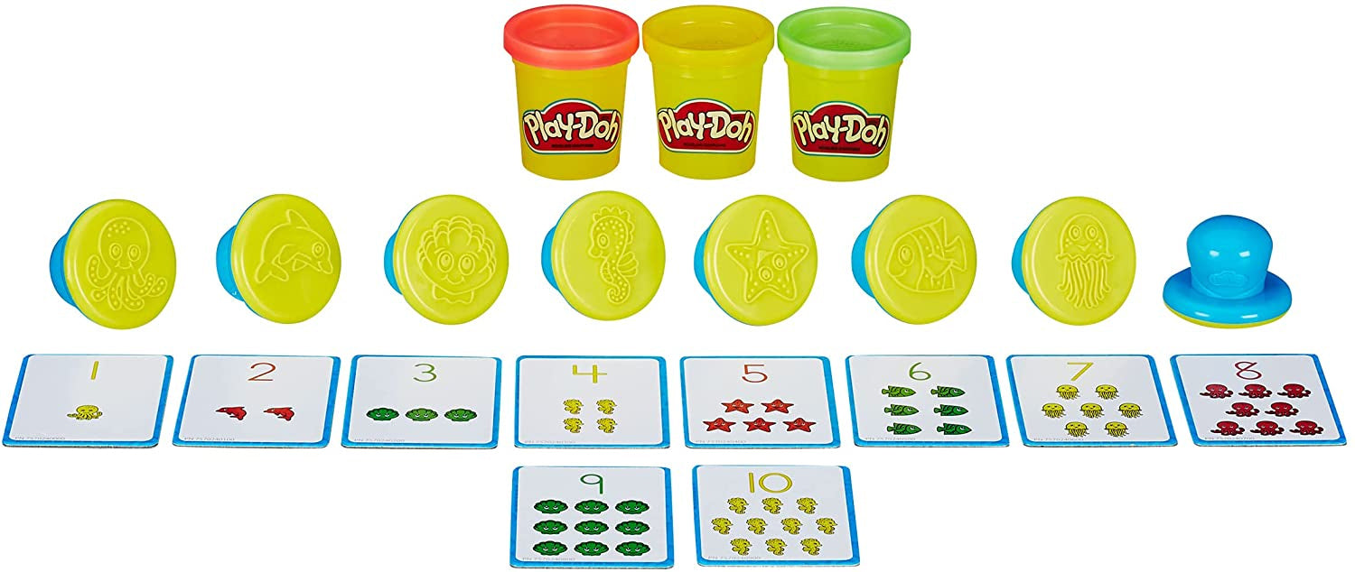 Play-Doh Shape and Learn Numbers and Counting