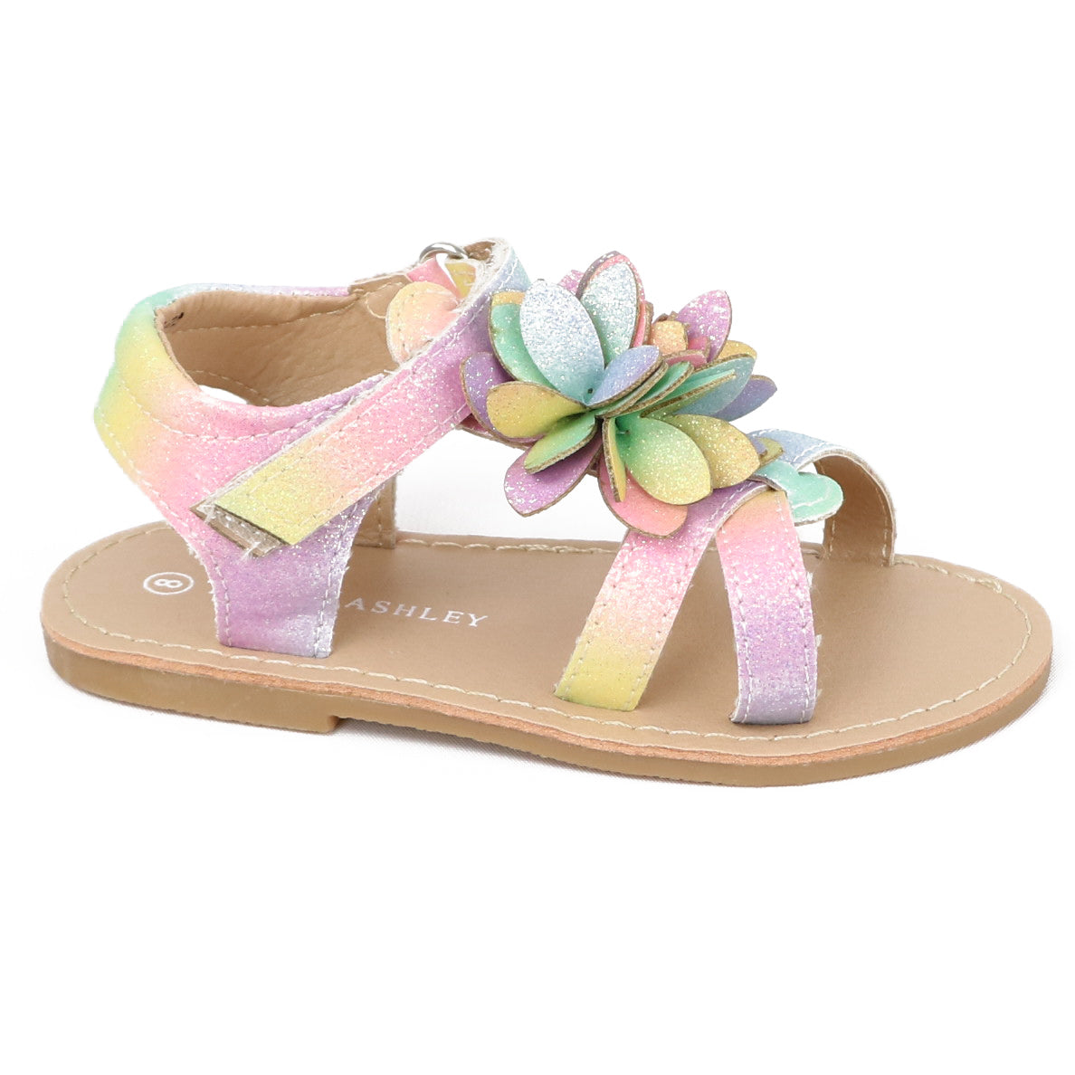 Laura Ashley Toddler Girls Sizes 5-10 Tie Dye Flower Strap Sandal