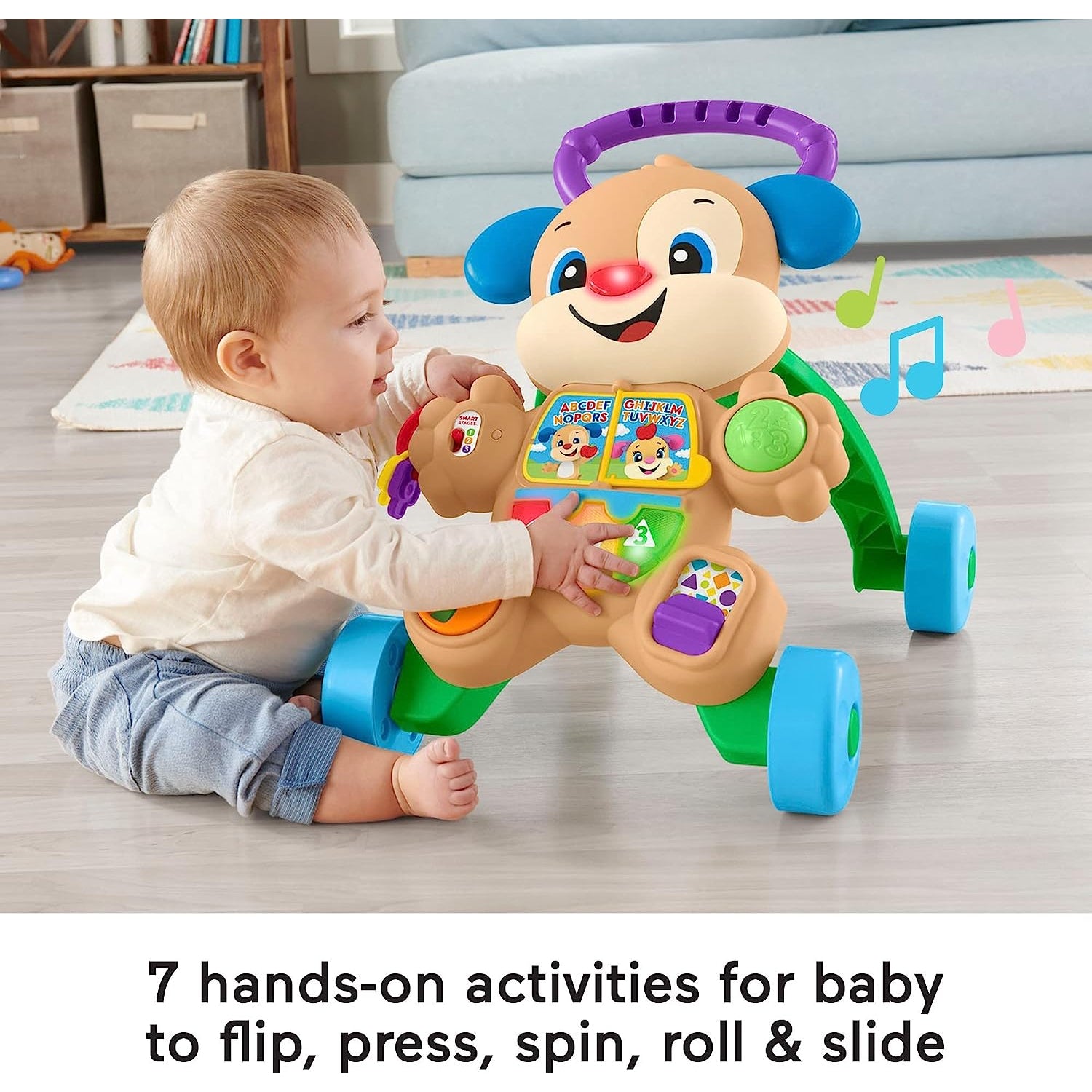 Fisher-Price Laugh & Learn Baby & Toddler Toy Smart Stages Learn With Puppy Walker