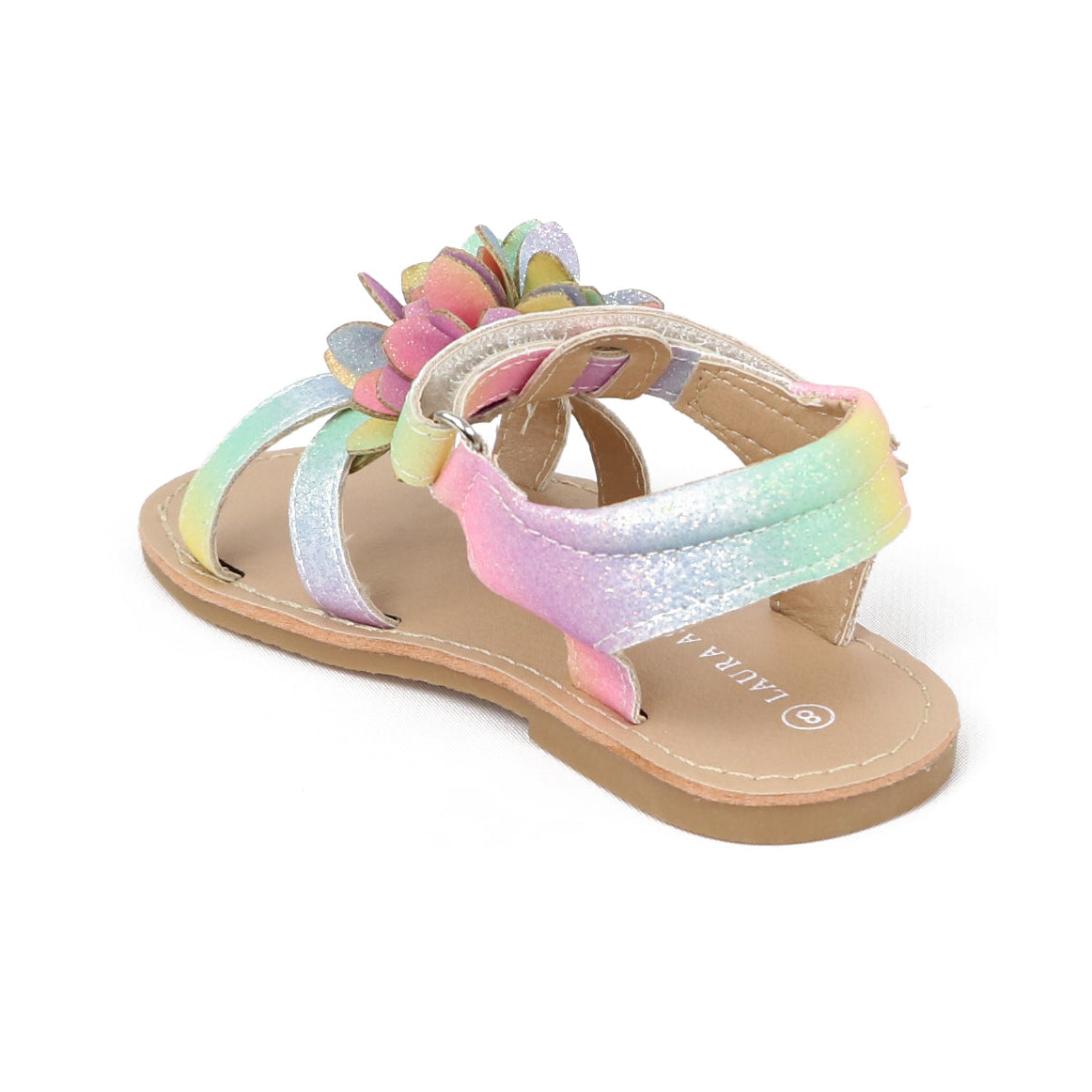 Laura Ashley Toddler Girls Sizes 5-10 Tie Dye Flower Strap Sandal