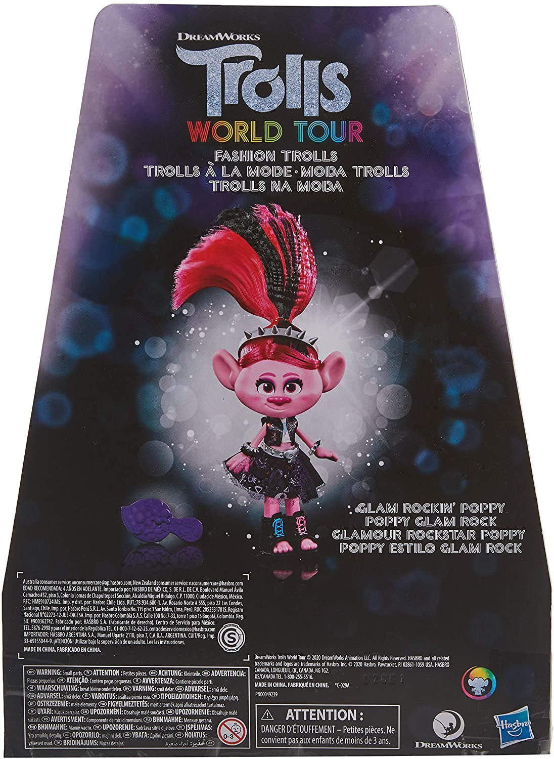 DreamWorks Trolls World Tour Glam Fashion Trolls