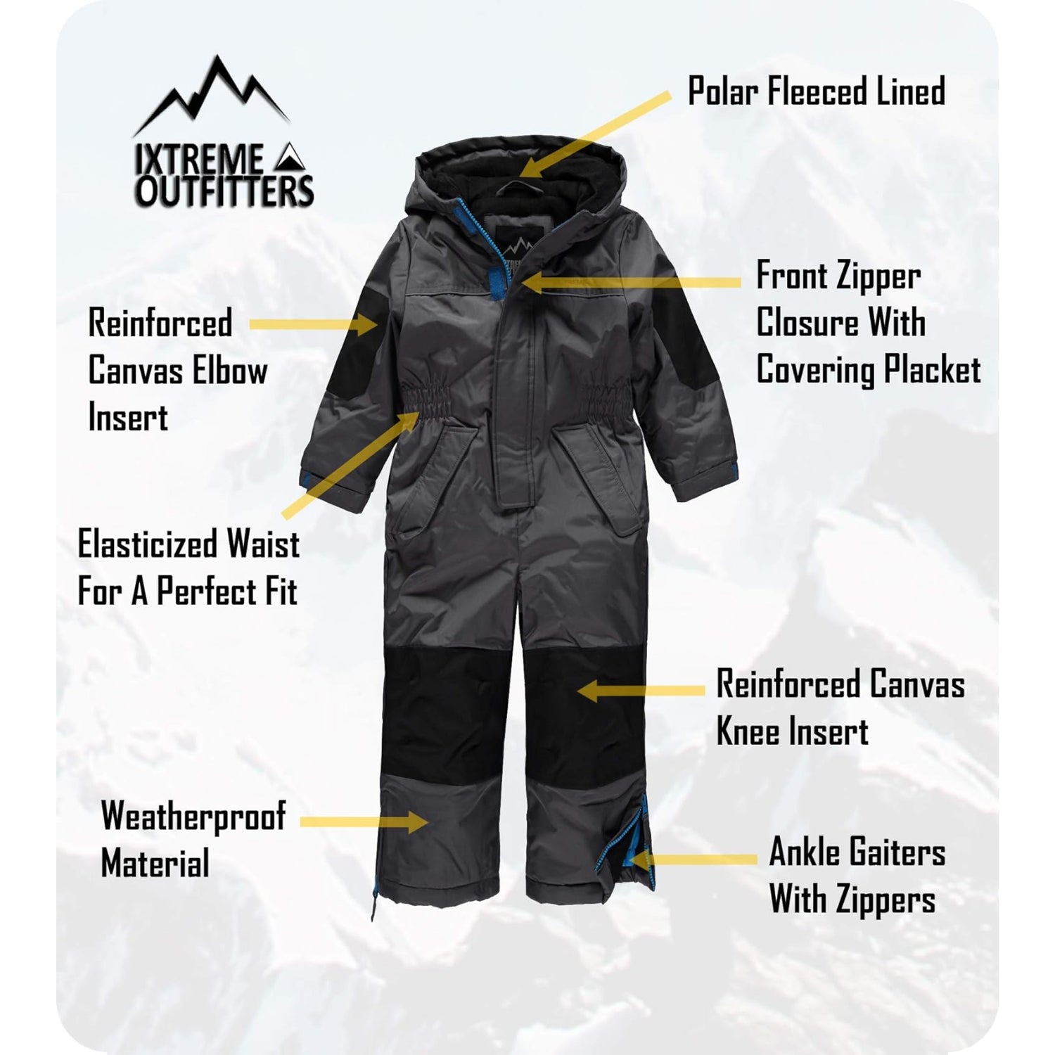 iXtreme Boys 4-7 Heavyweight Snowmobile Winter Snowsuit