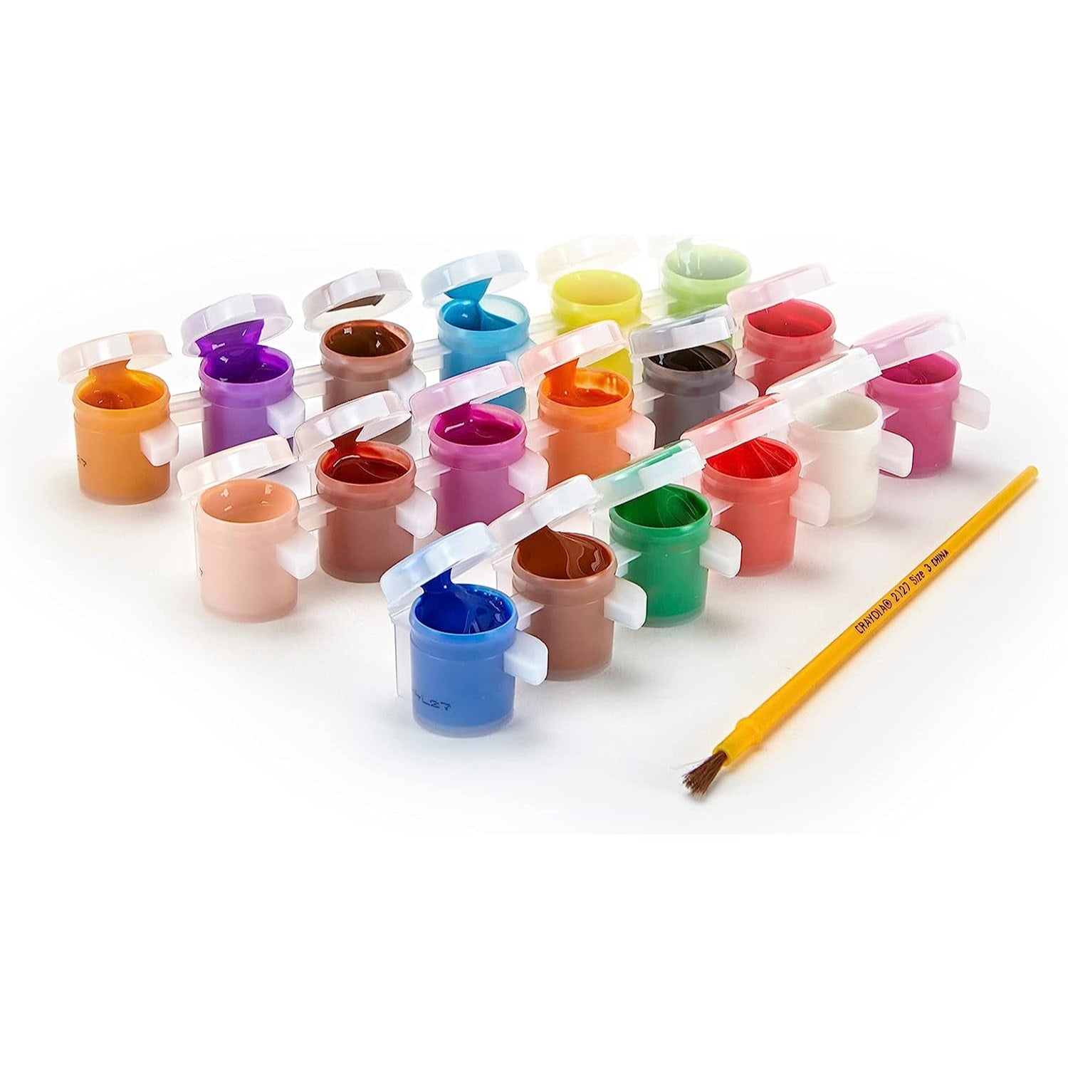 Crayola Washable Kids Paint Set & Paintbrush, Painting Supplies, 18 Count