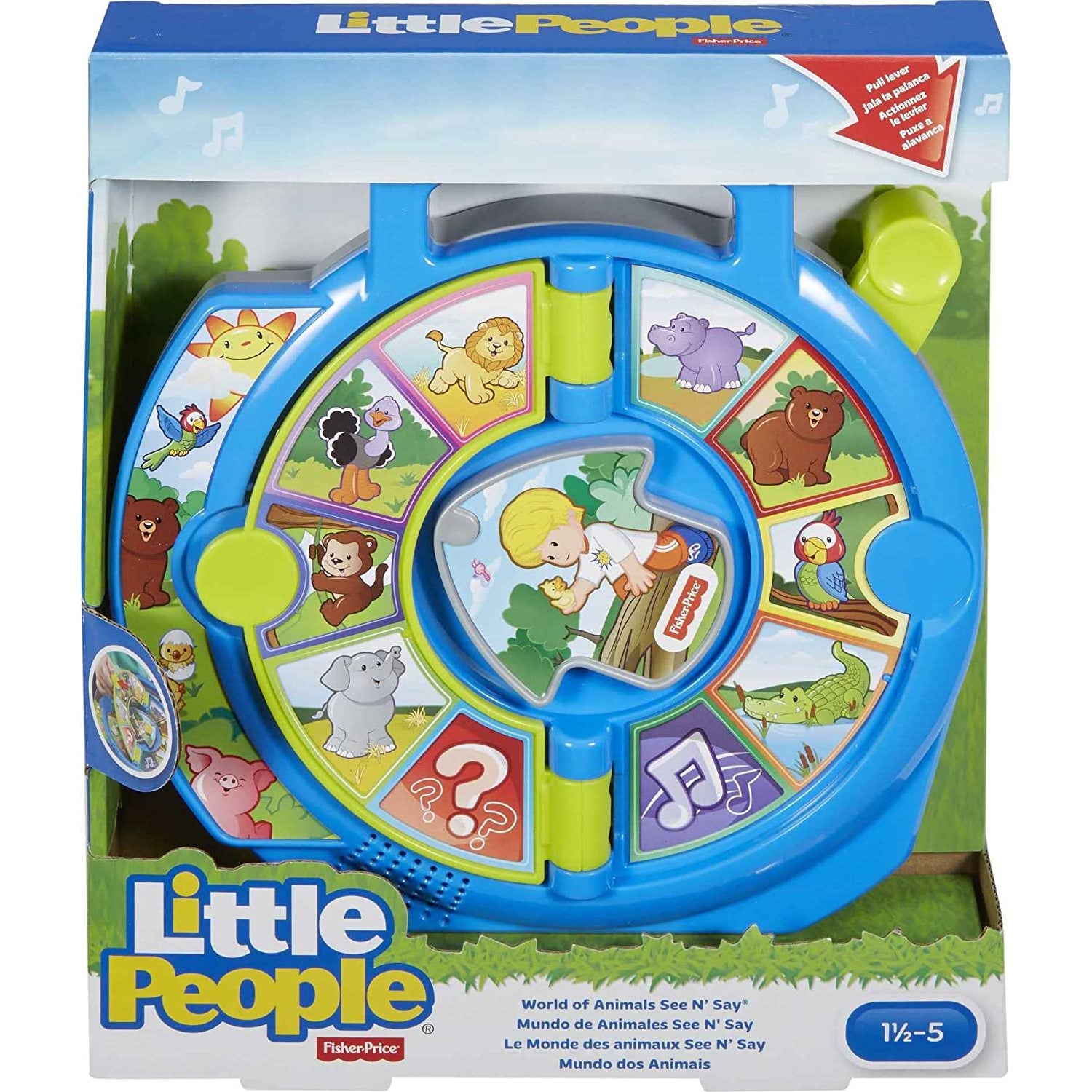 Fisher Price Little People See ‘n Say Toddler Toy with Music Phrases and Animal Sounds