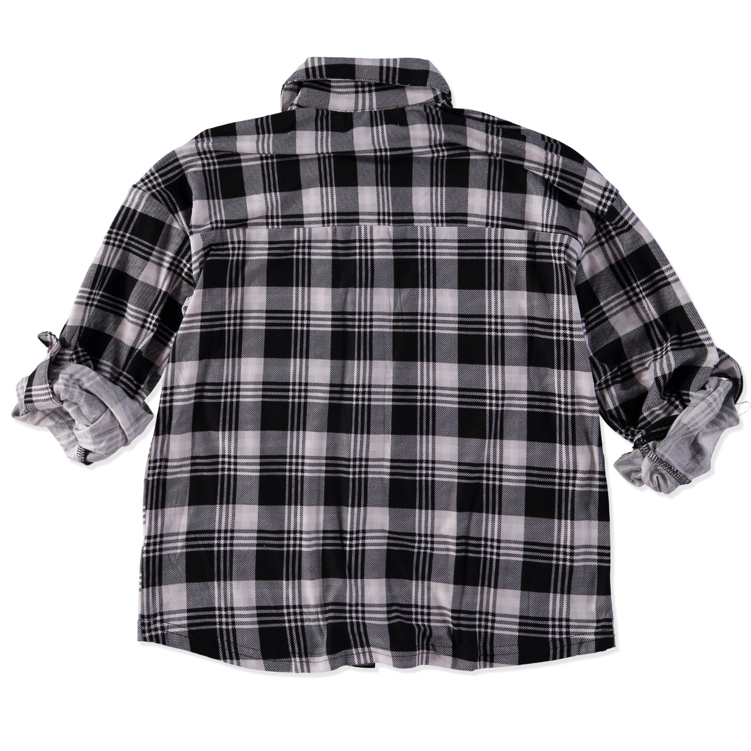 Jolie & Joy Girls 7-16 Plaid Roll Sleeve Button Up Shirt