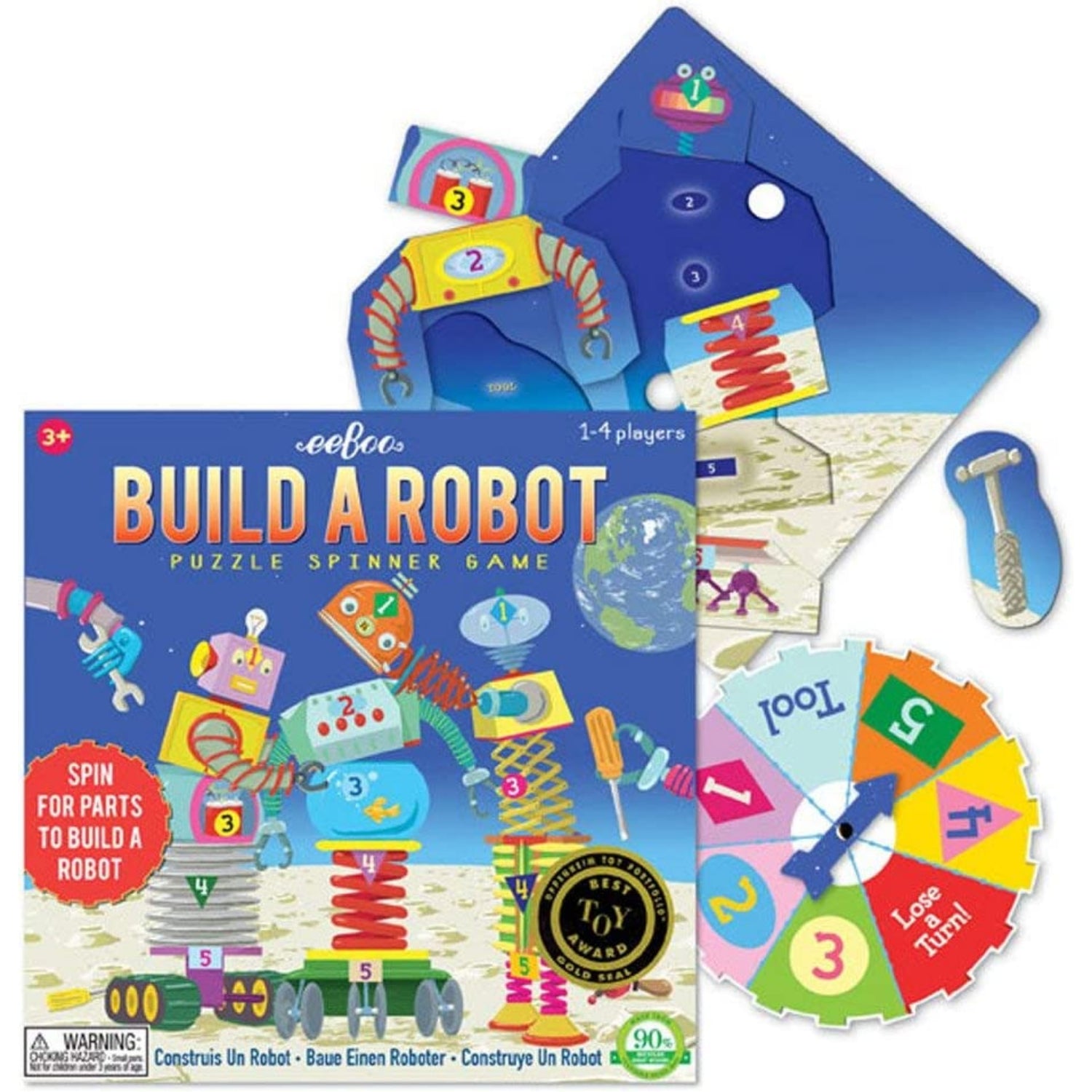 eeBoo: Build A Robot Spinner Puzzle Game