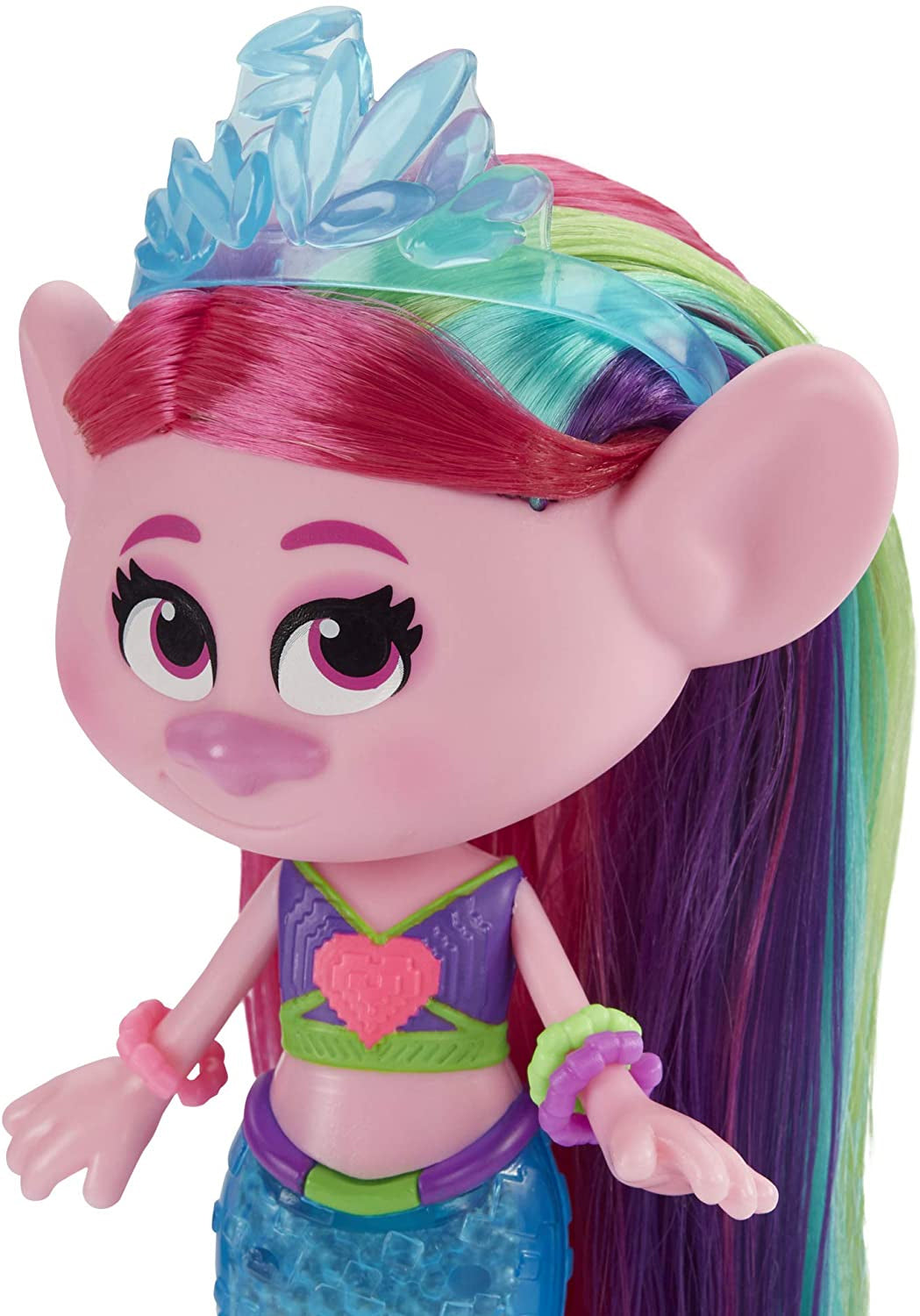 Hasbro DreamWorks TrollsTopia Techno Mermaid Poppy Doll