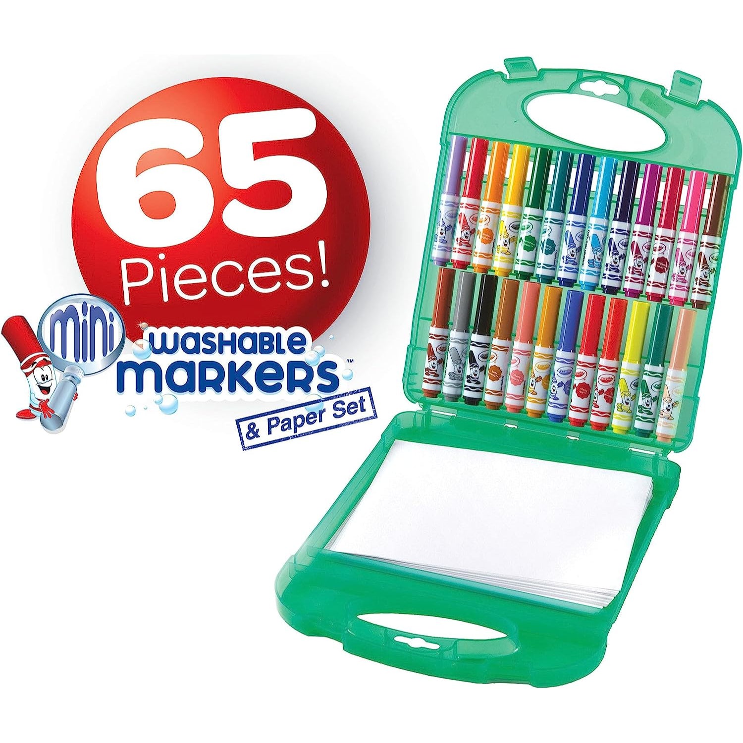 Crayola Pip Squeaks Marker Set (65ct), Washable Markers, Kids Art Supplies