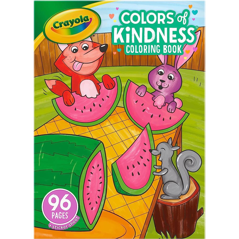 Crayola Colours of Kindness Colouring Book (48 Pages) - Colours and Images That Represent Good Feeli