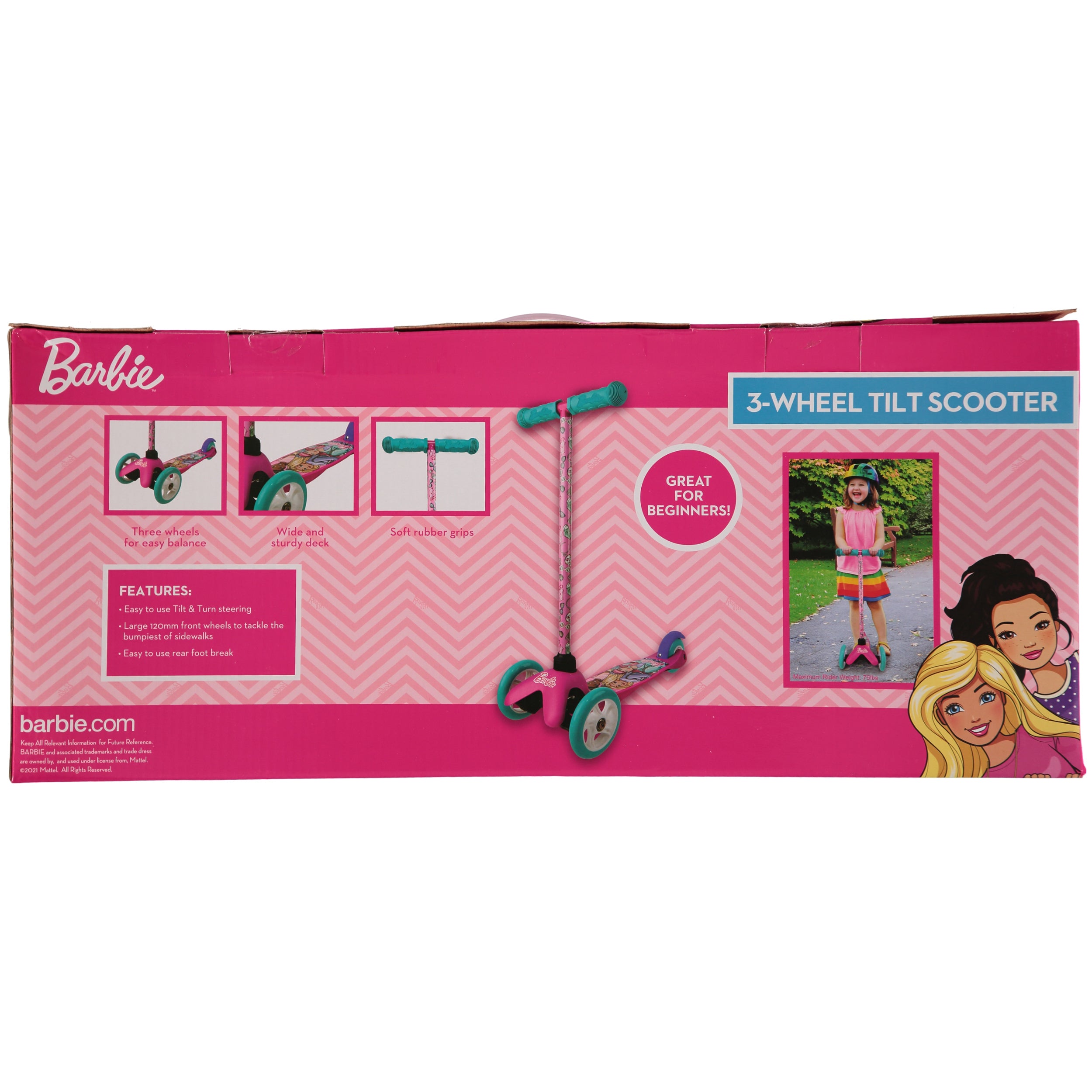 Barbie 3-Wheel Tilt Scooter