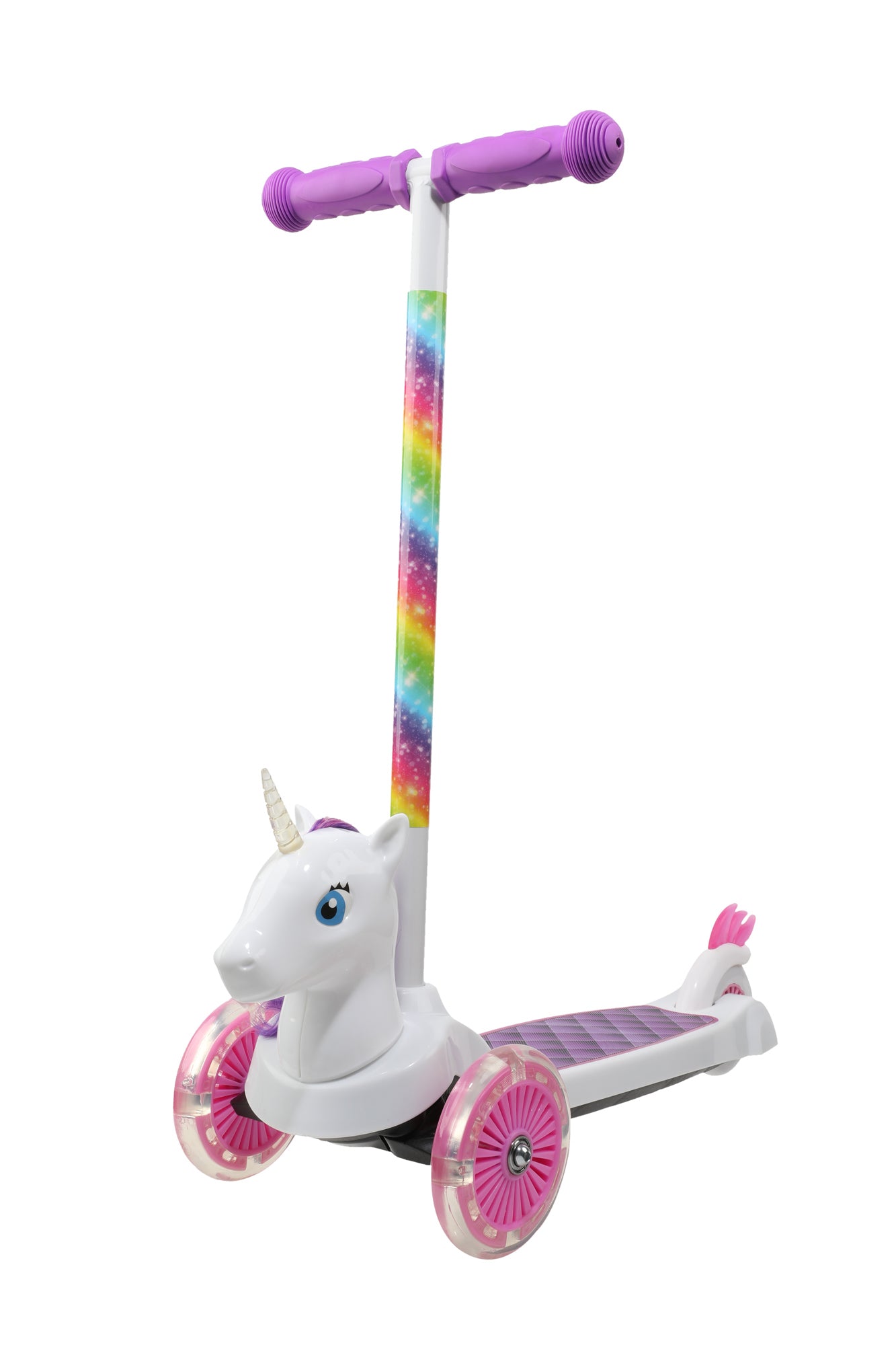 Dimensions Unicorn 3D Scooter with 3 Wheel Platform