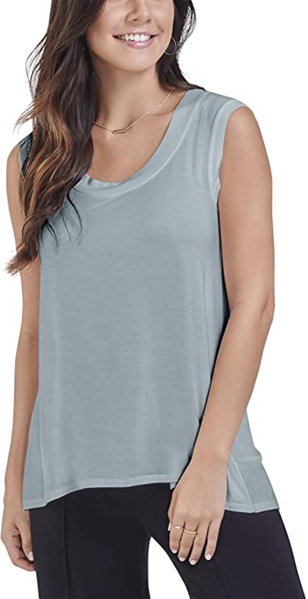 Seek No Further Womens Scoop Neck Shell Tank Top