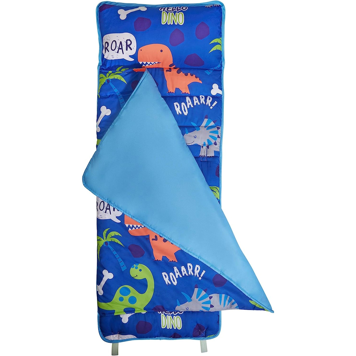 Everyday Kids Dinos Toddler Nap Mat with Removable Pillow