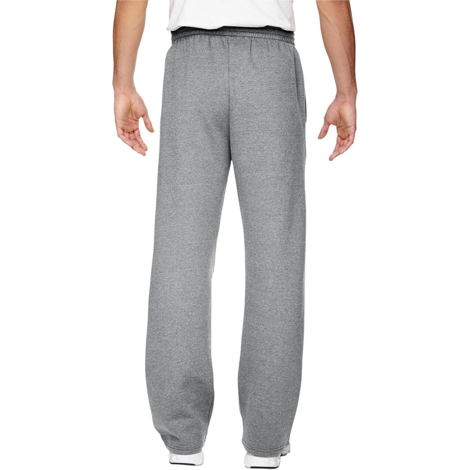 Fruit Of The Loom Mens S-4XL Fleece Open Bottom Sweatpants