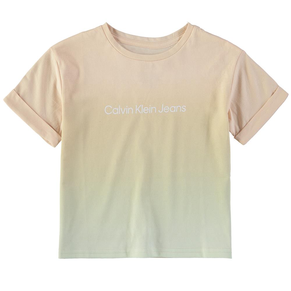 Calvin Klein Girls 7-16 Ombre Logo T-Shirt