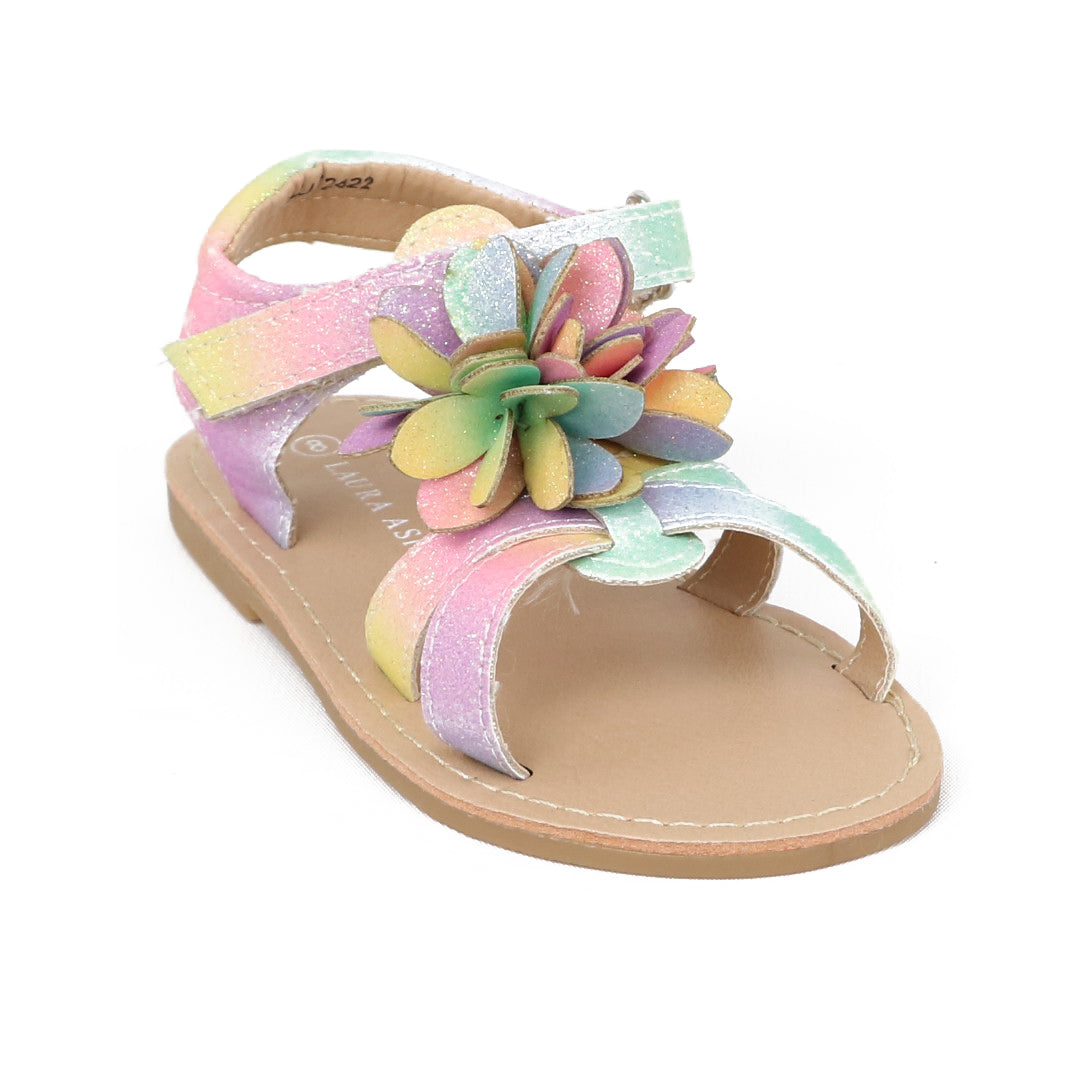 Laura Ashley Toddler Girls Sizes 5-10 Tie Dye Flower Strap Sandal