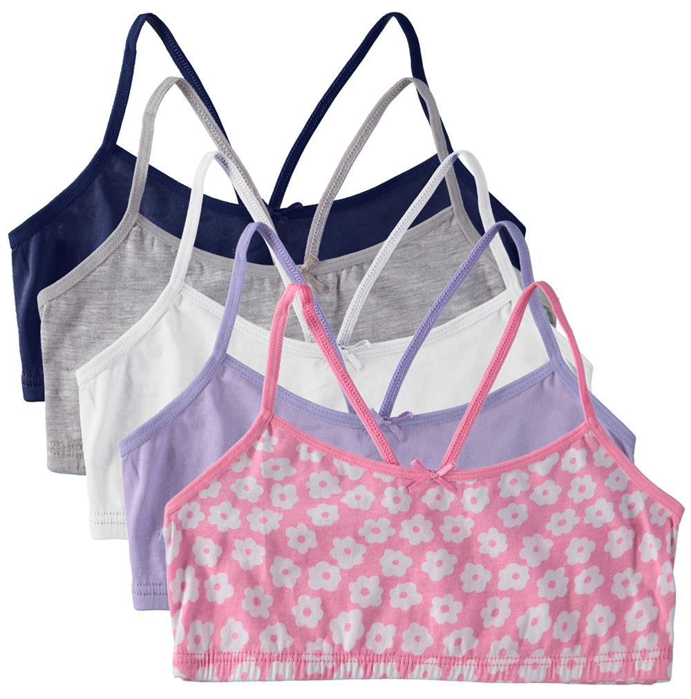 Rene Rofe Girls 7-16 Evie Bralette 5-Pack