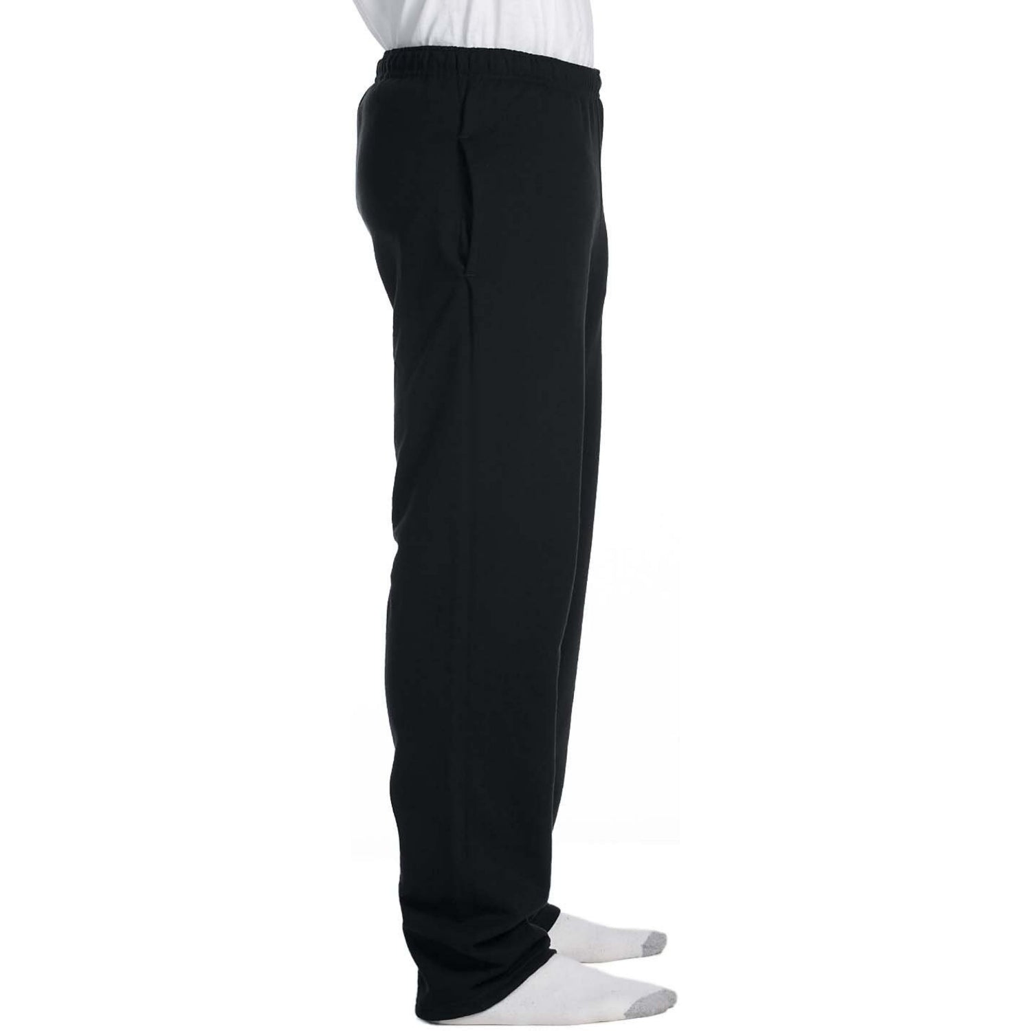 Fruit Of The Loom Mens S-4XL Fleece Open Bottom Sweatpants