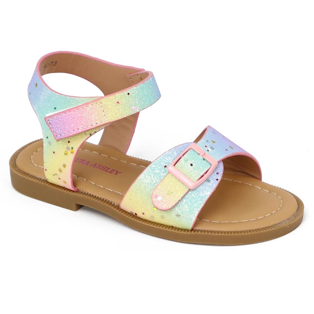 Laura Ashley Toddler Girls 5-10 Tie Dye Buckle Strap Sandal