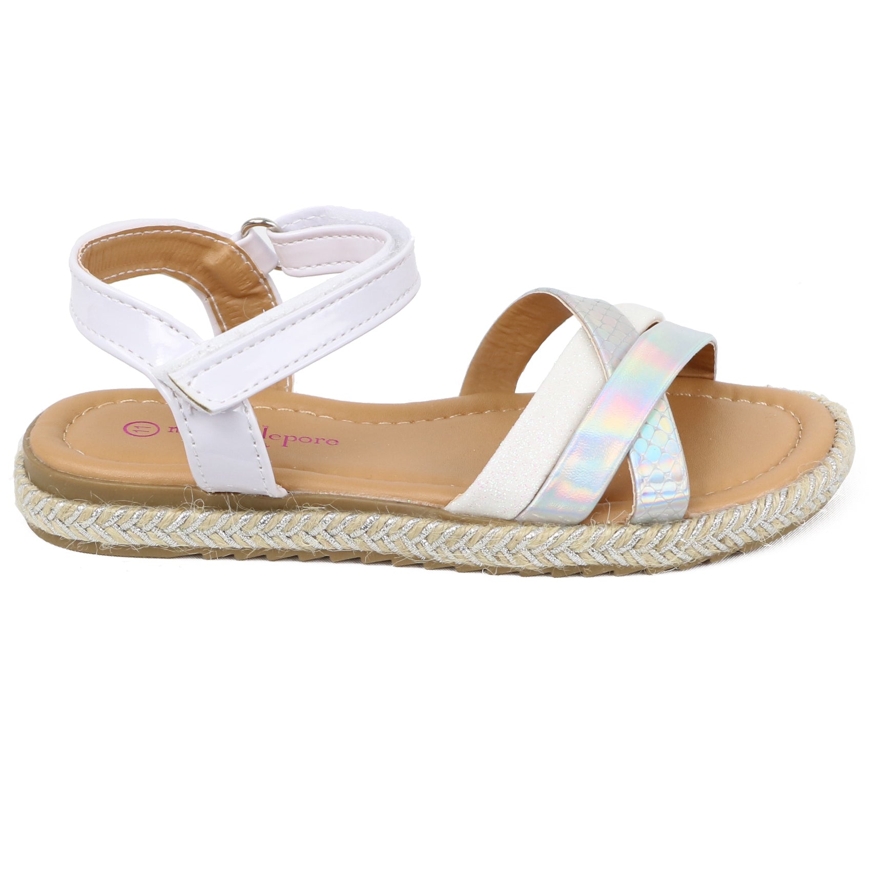 Nanette Lepore Girls Size 11-3 Open Toe Strappy Summer Espadrille Sandals (Little Kid/Big Kid)