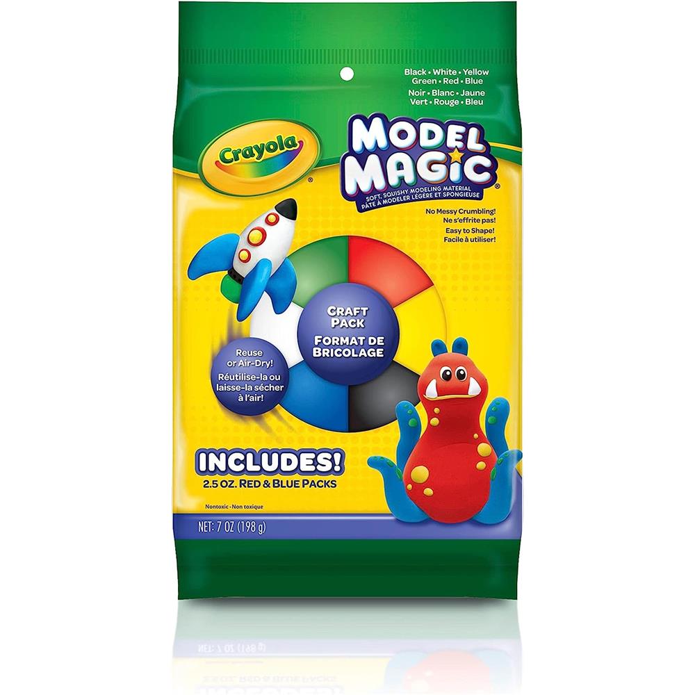 Crayola Model Magic Craft Pack, Modeling Clay Alternative, 7oz