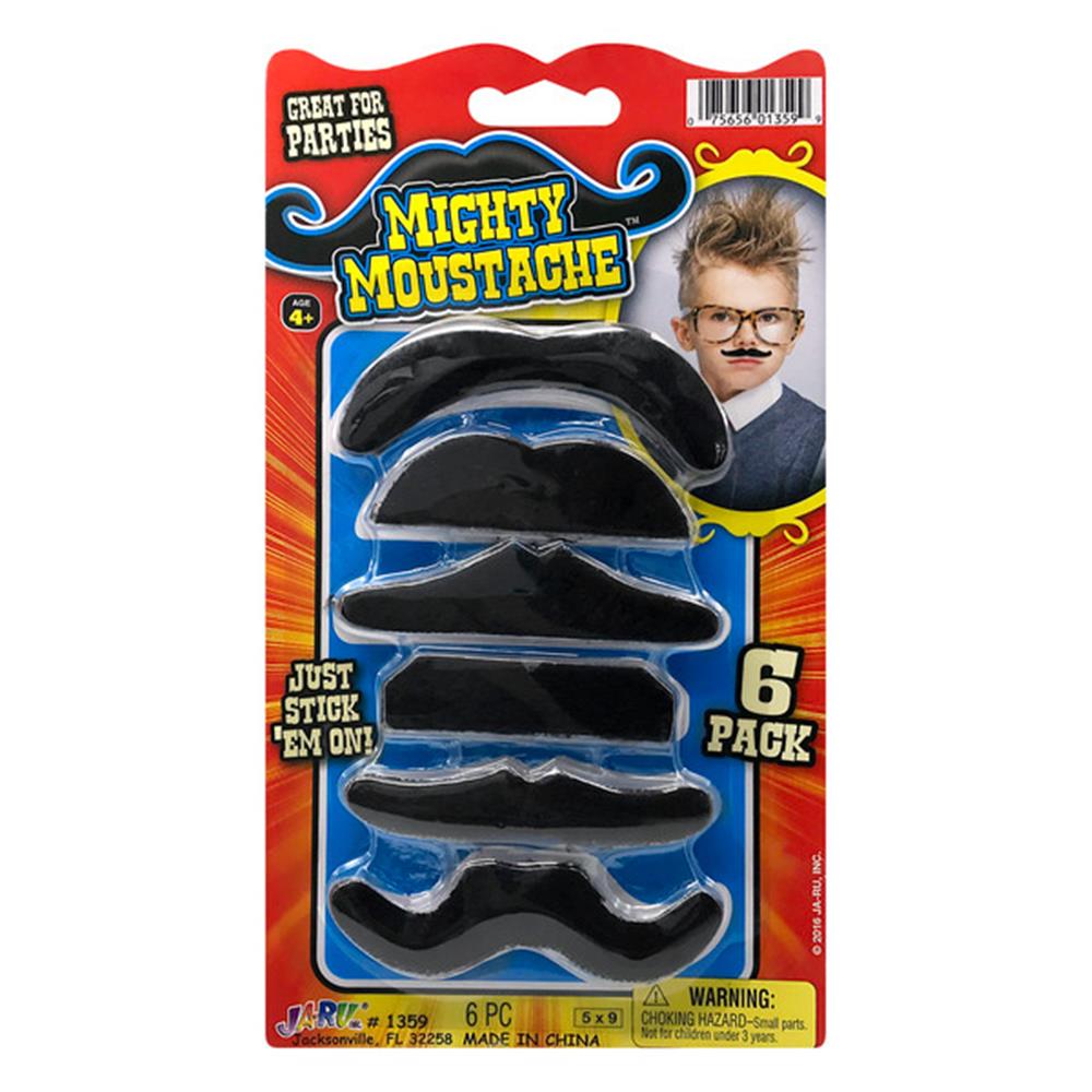 Ja-Ru 6-Pack Mighty Moustache