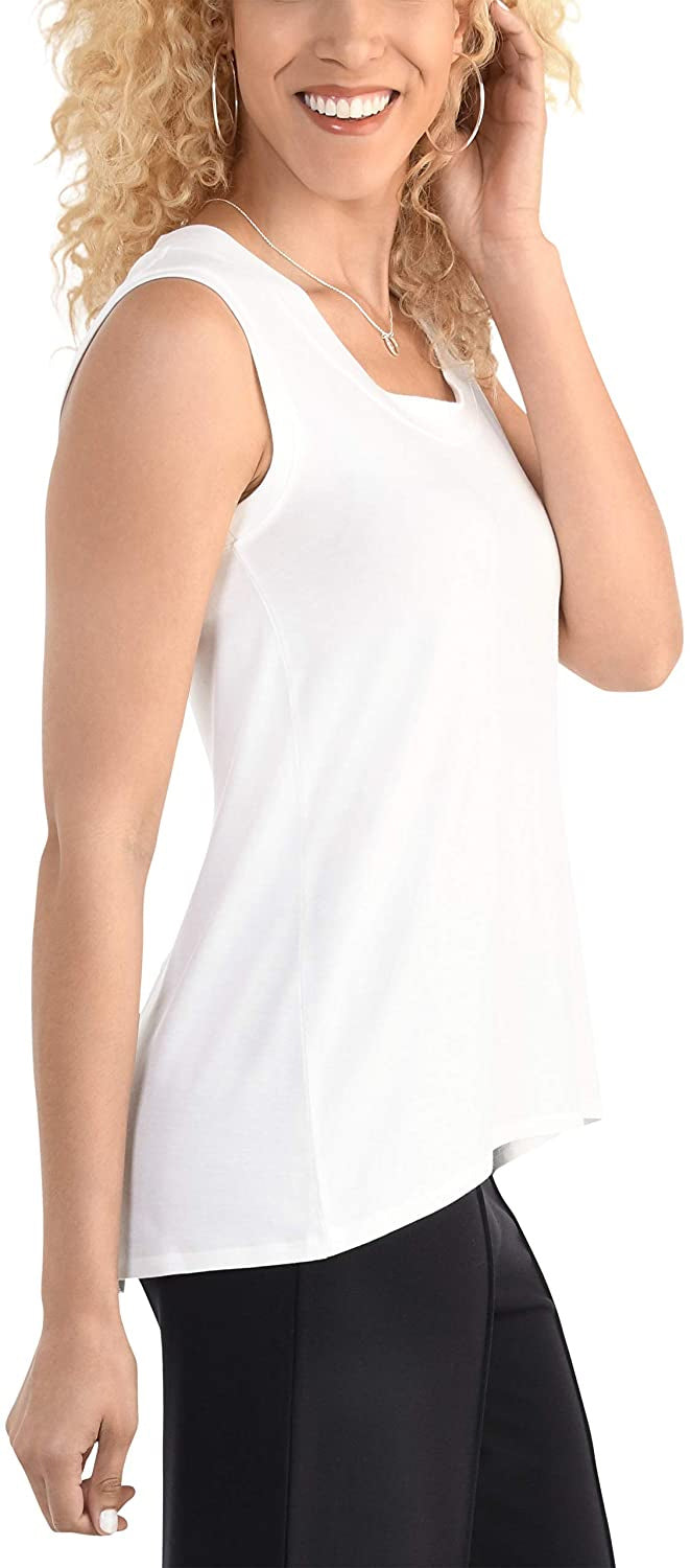 Seek No Further Womens Scoop Neck Shell Tank Top