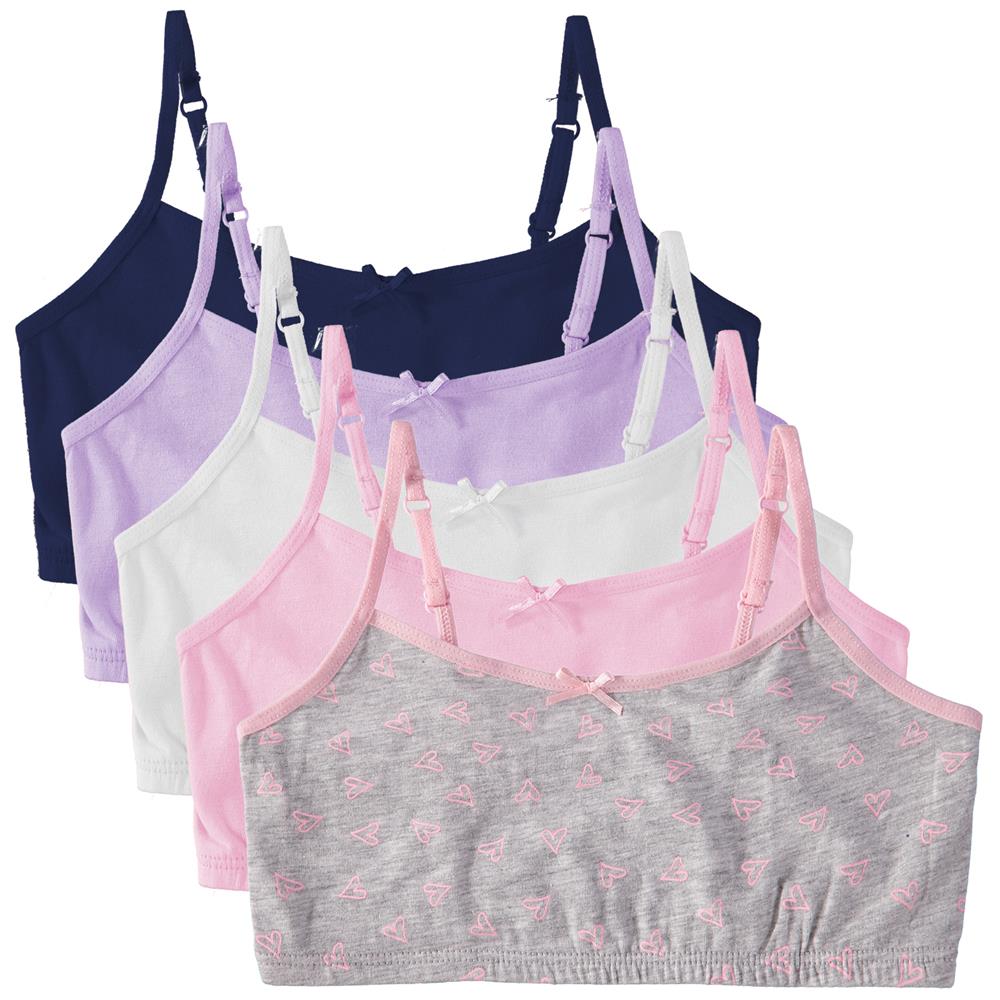 Cyndeelee Girls 7-16 Joelle Bralette, 5-Pack