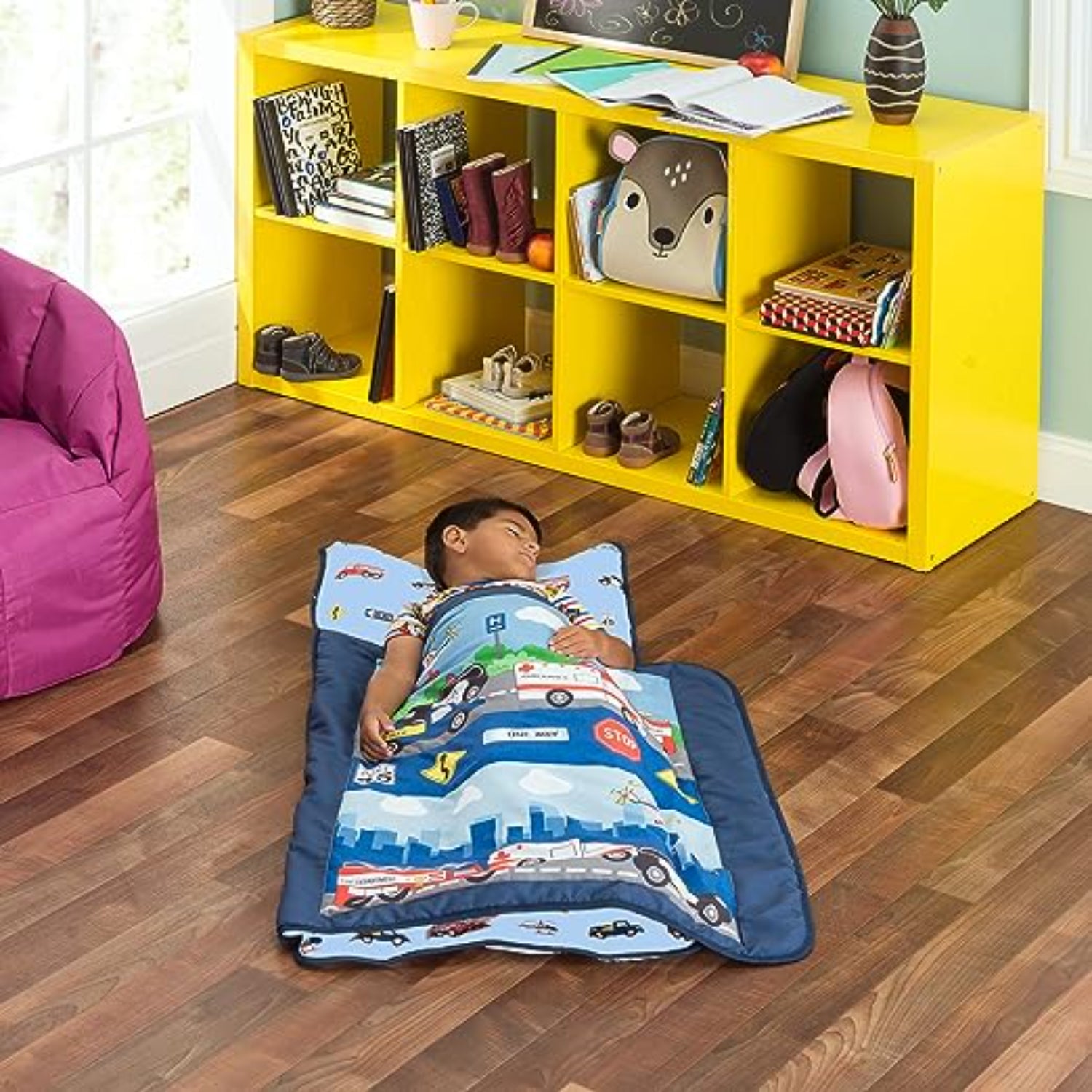 Everyday Kids Rescue Toddler Nap Mat with Removable Pillow