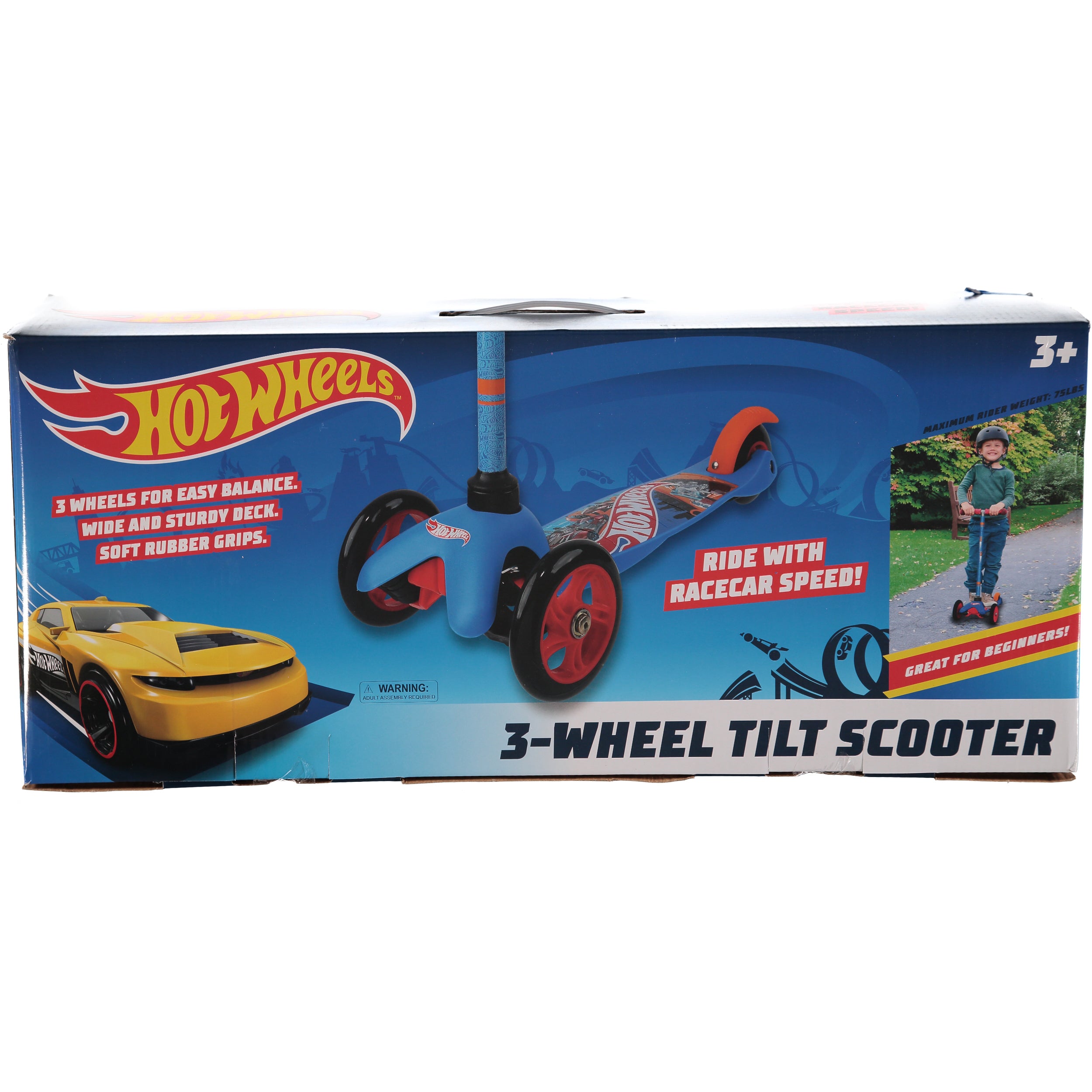 Hot Wheels 3-Wheel Tilt Scooter