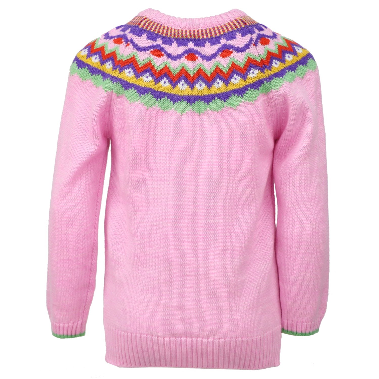 Cyndeelee Girls 2-16 Pattern Yoke Sweater