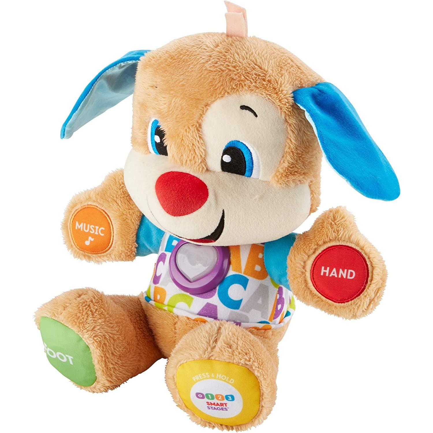 Fisher-Price Laugh & Learn Baby & Toddler Toy Smart Stages Puppy Interactive Plush Dog