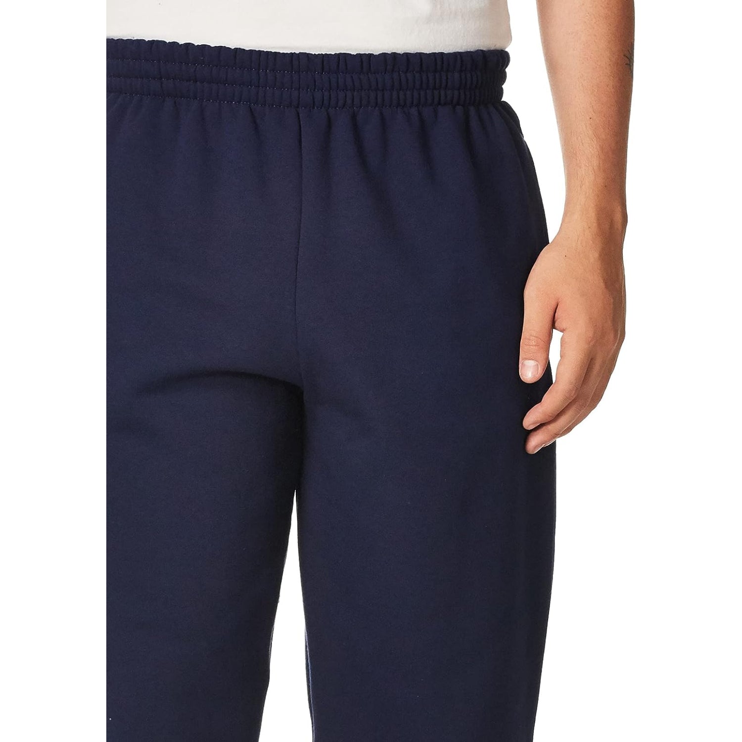 Fruit Of The Loom Mens S-4XL Fleece Open Bottom Sweatpants