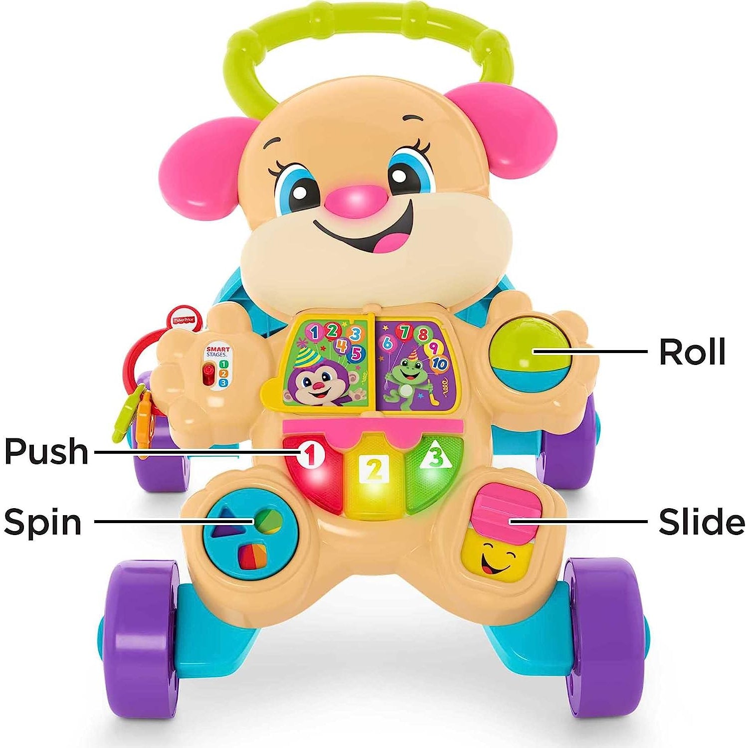 Fisher-Price Laugh & Learn Baby & Toddler Toy Smart Stages Learn With Sis Walker