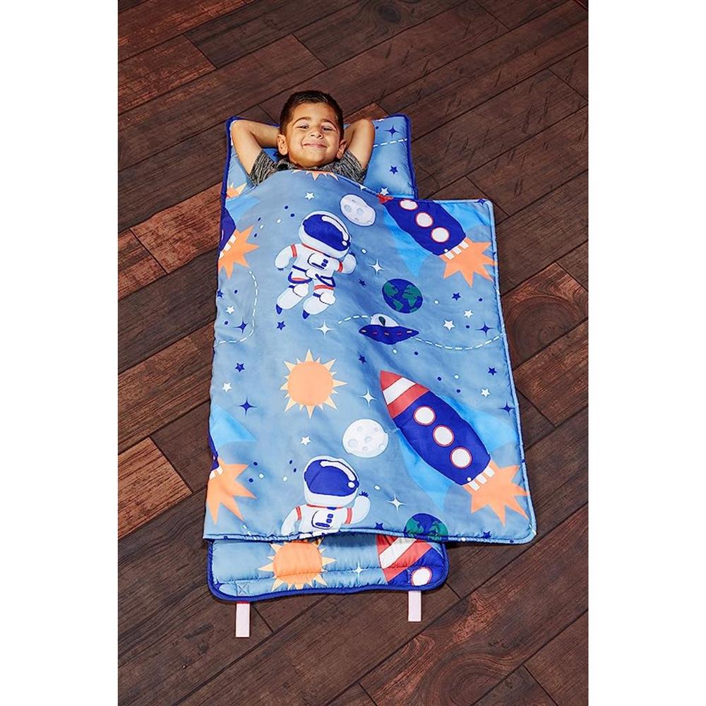 Everyday Kids Space Toddler Nap Mat with Removable Pillow