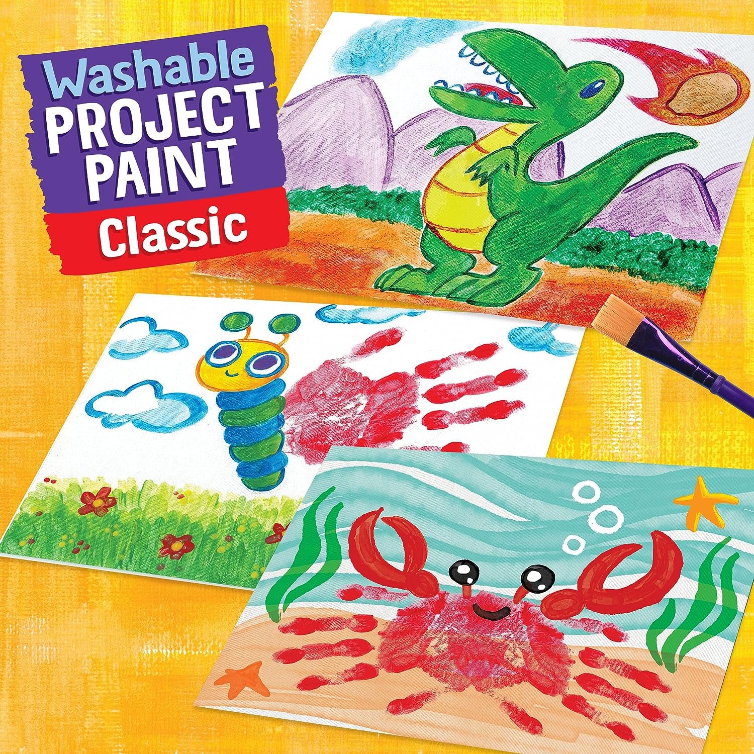 Crayola Washable Kids Paint, 6 Count, Kids At Home Activities, Painting Supplies, Gift, Assorted