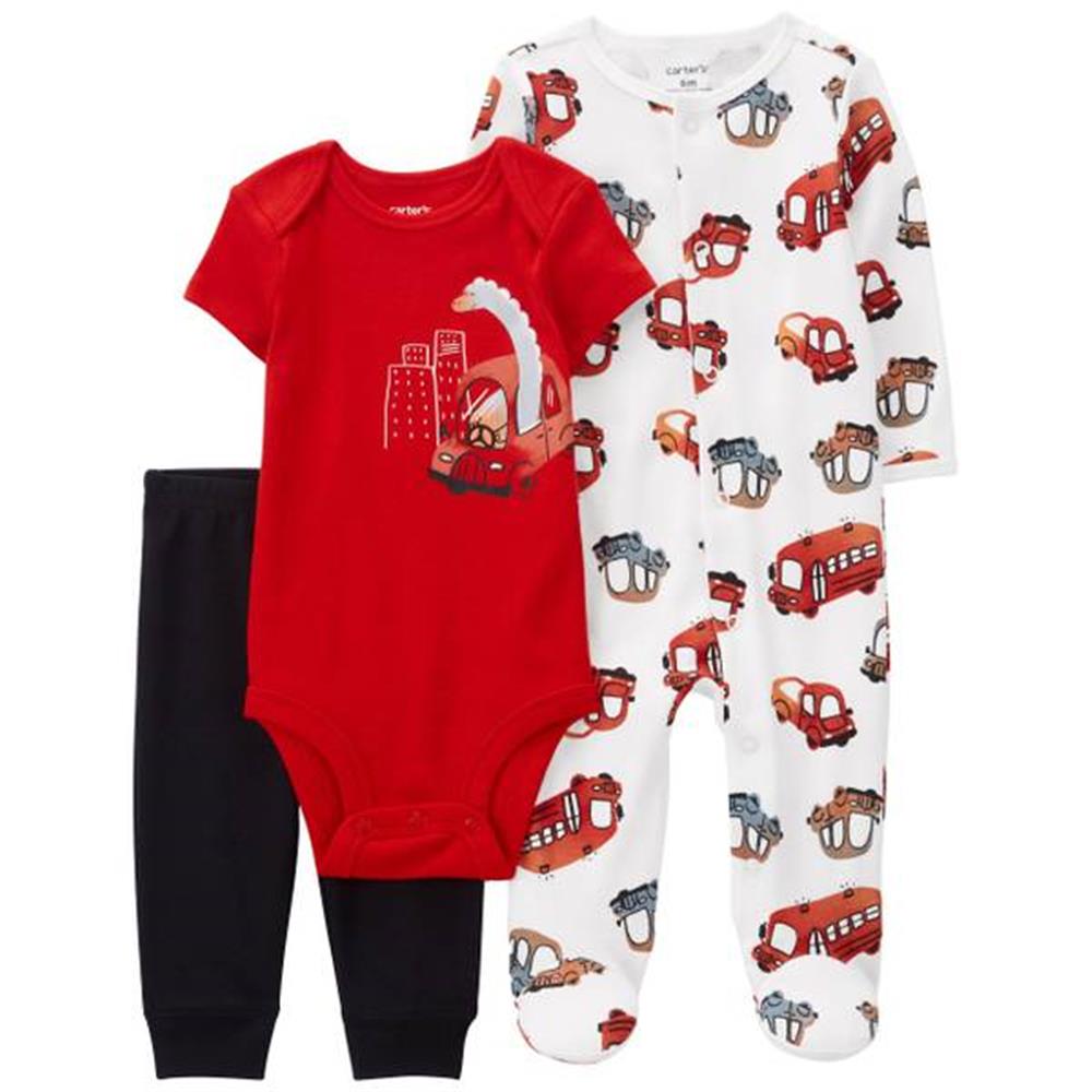 Carters 3-Piece Cars Bodysuit Set