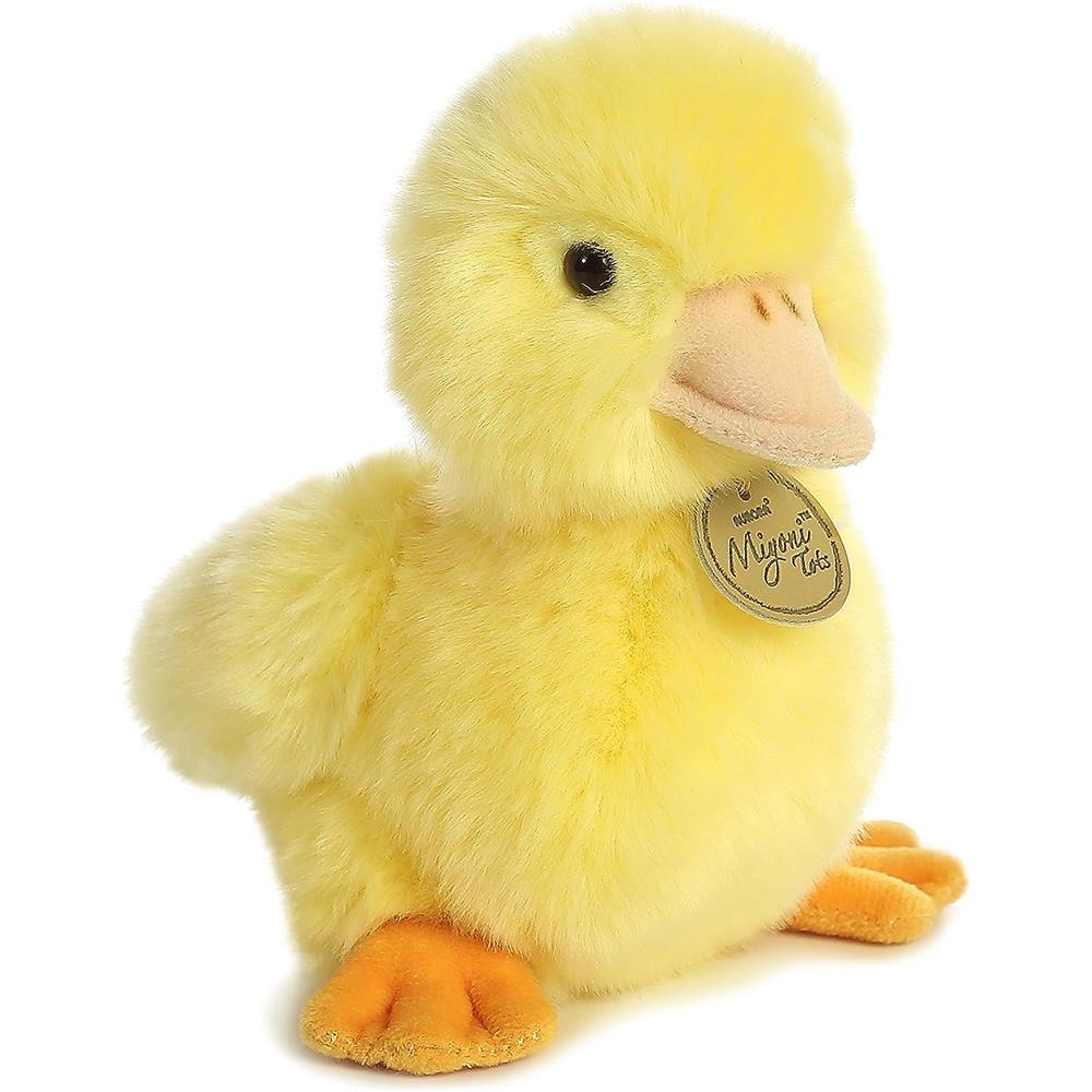 Aurora Adorable Miyoni Duckling Stuffed Animal - Lifelike Detail - Yellow 7.5 Inches