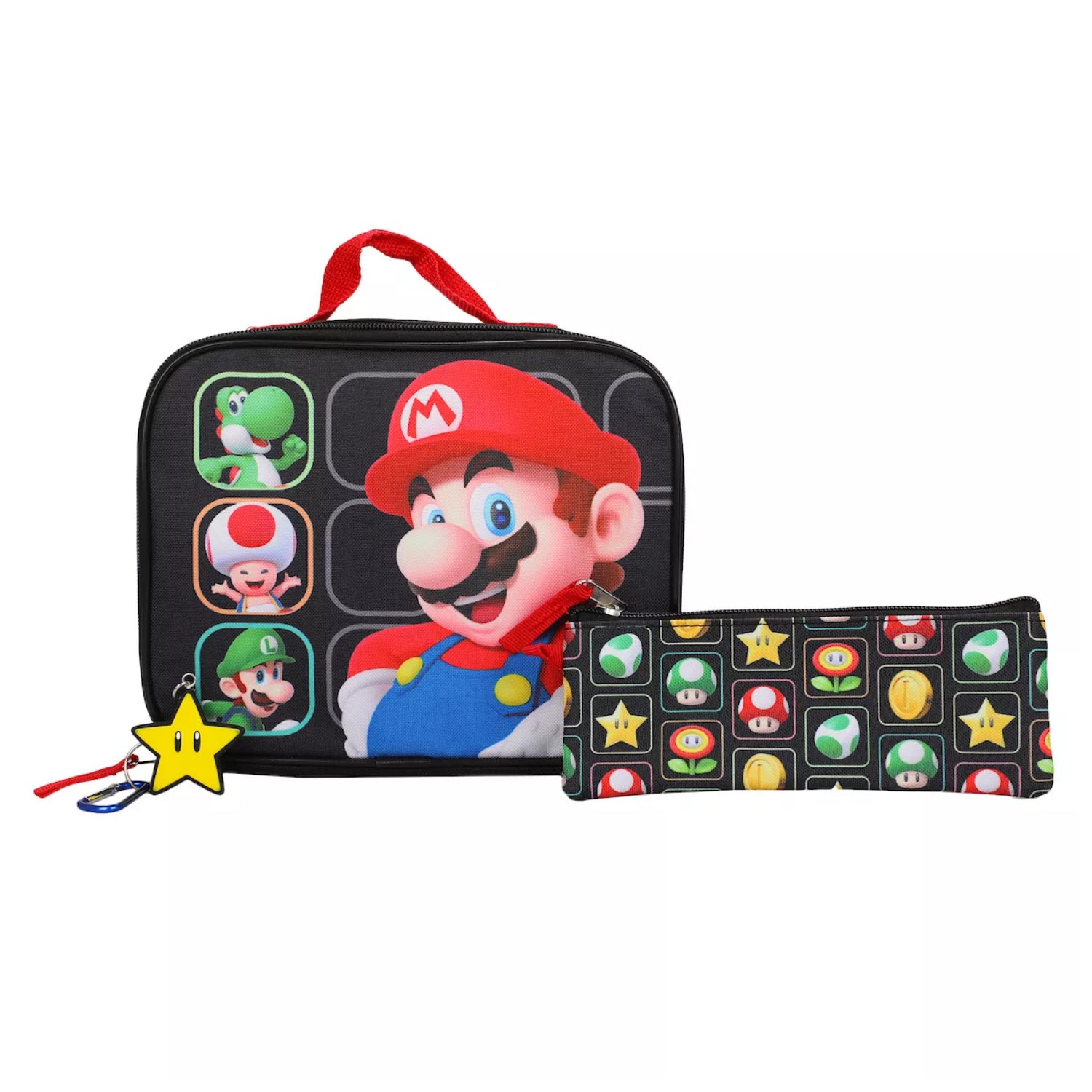 Bioworld Nintendo Super Mario 5 piece Backpack & Lunchbag