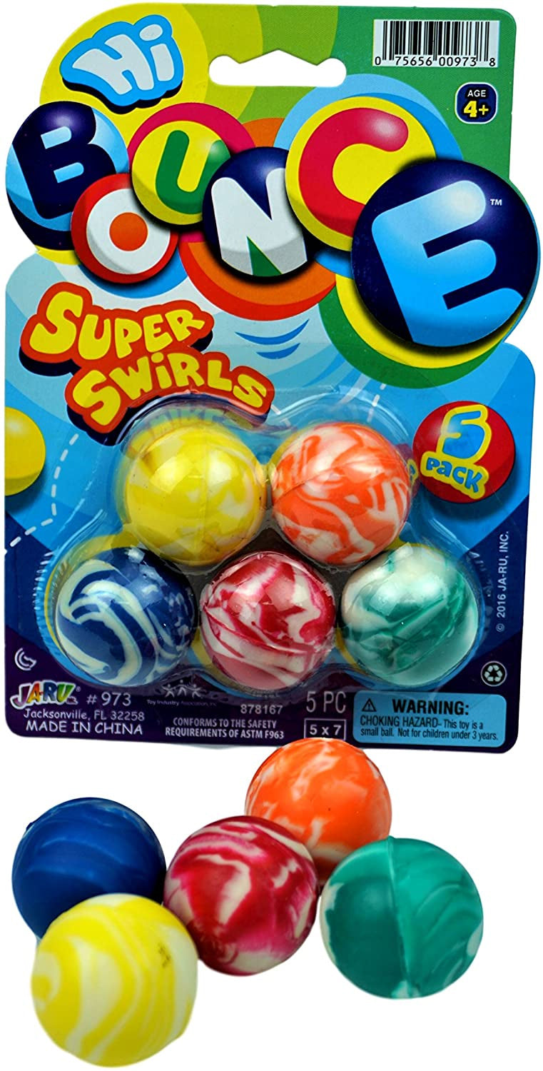 Ja-Ru Swirl Bounce Balls 5-Pack