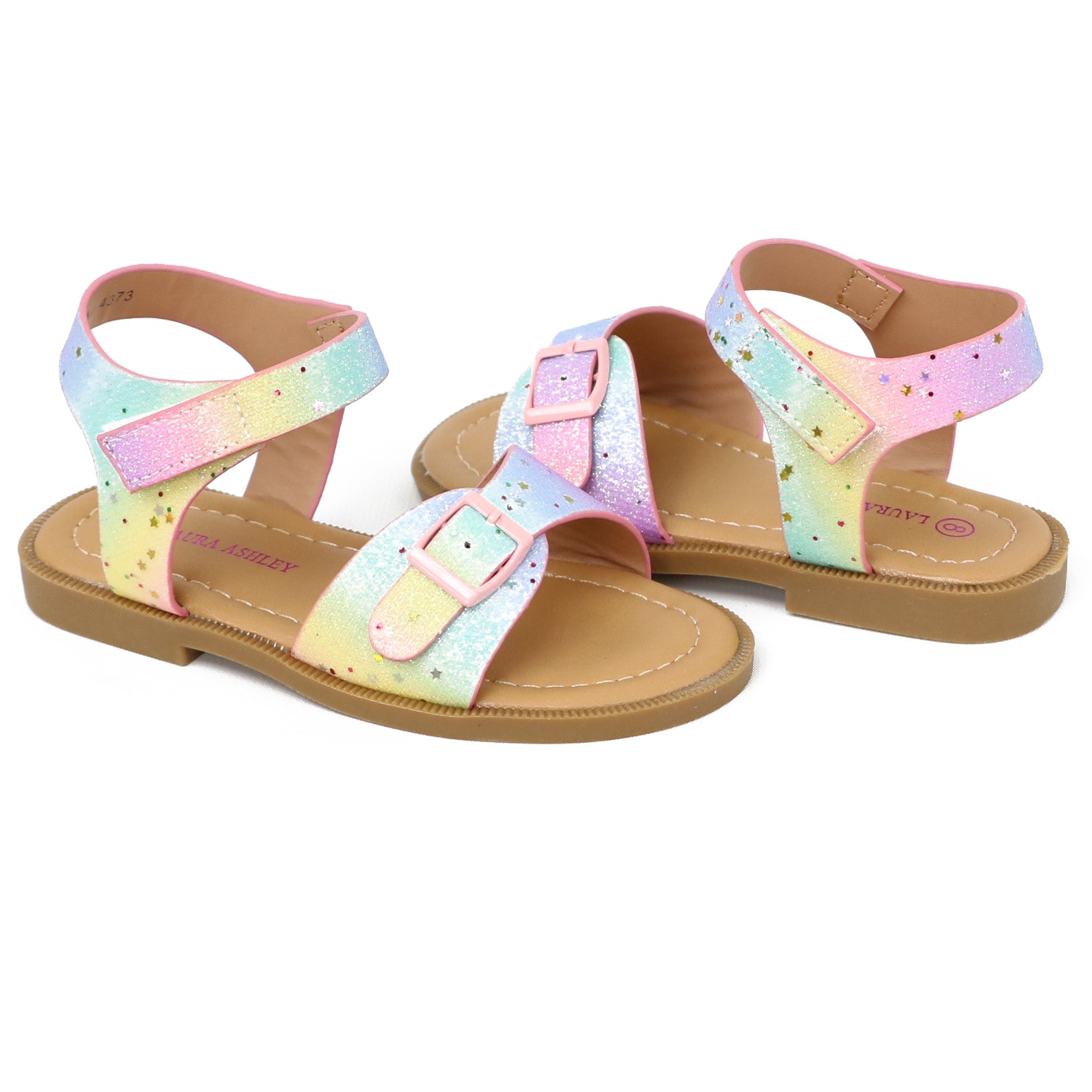 Laura Ashley Toddler Girls 5-10 Tie Dye Buckle Strap Sandal