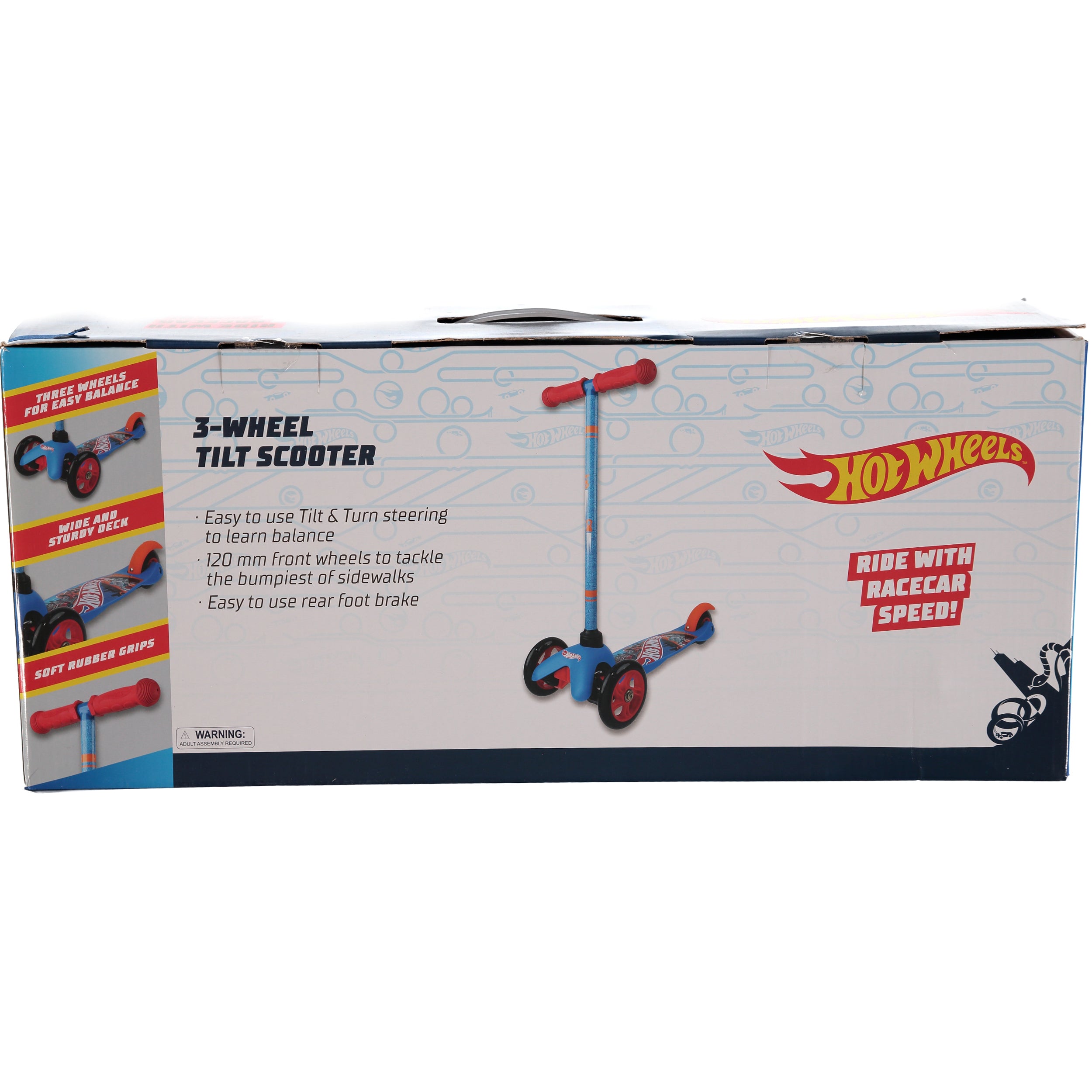 Hot Wheels 3-Wheel Tilt Scooter