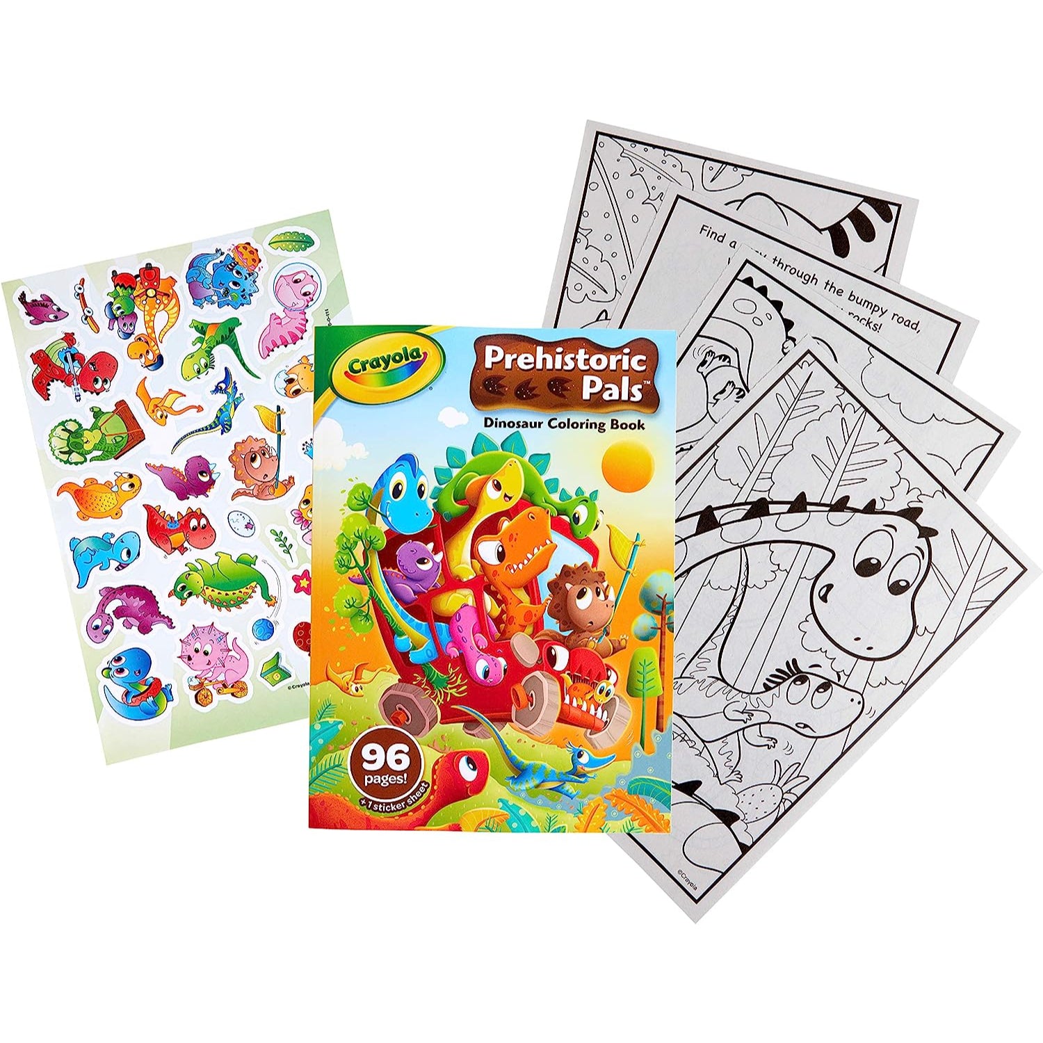 Crayola Dinosaur Coloring Book, 96 Coloring Pages