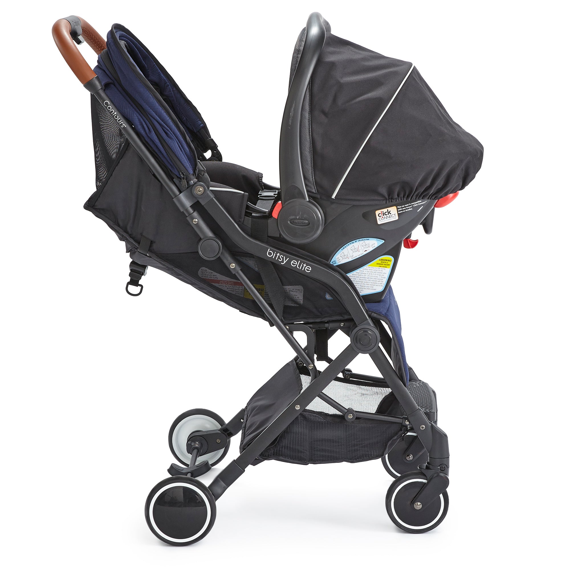 Contours Bitsy Elite Compact Fold Lightweight Stroller for Travel