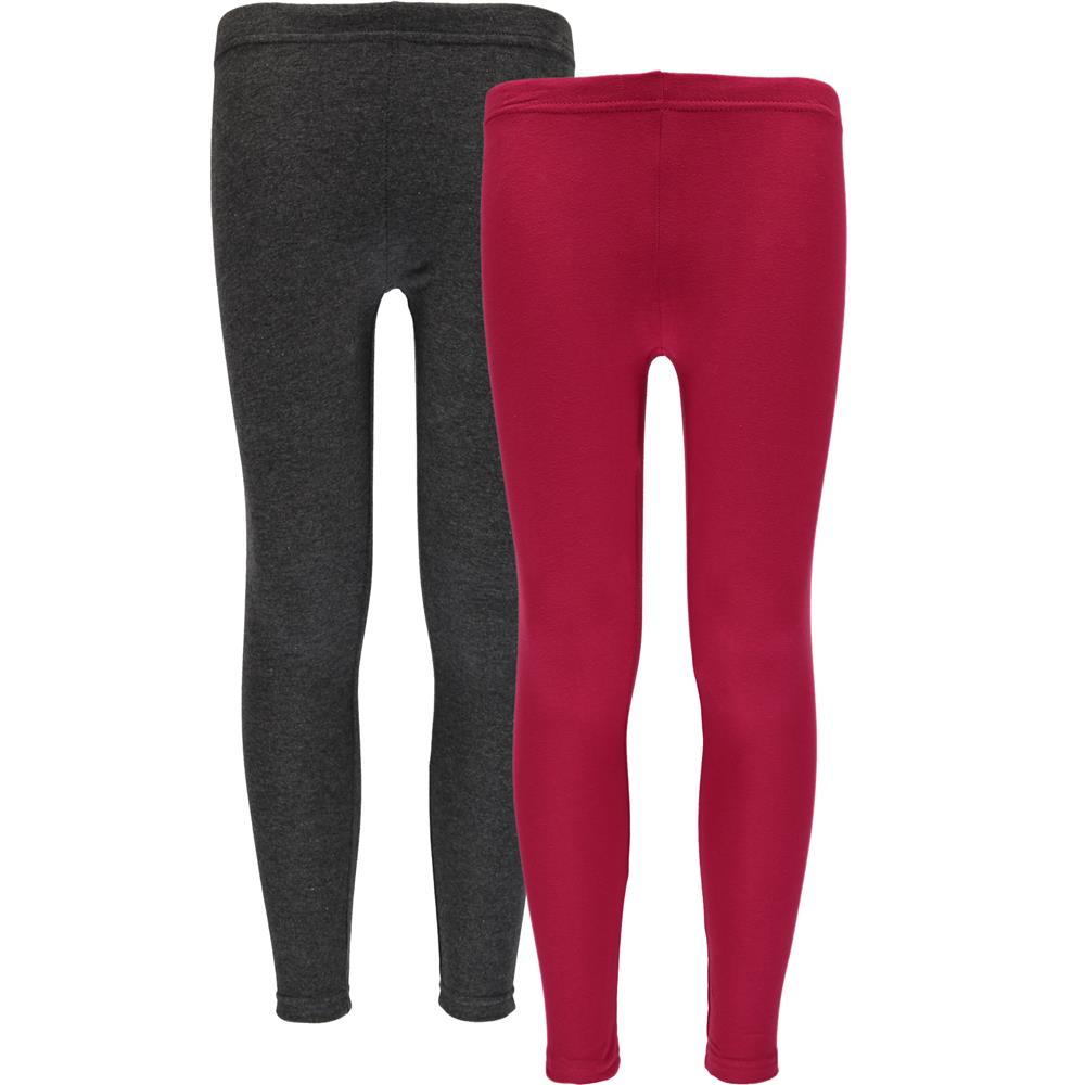 Pink Velvet Girls 4-6X Solid Color Legging 2-Pack