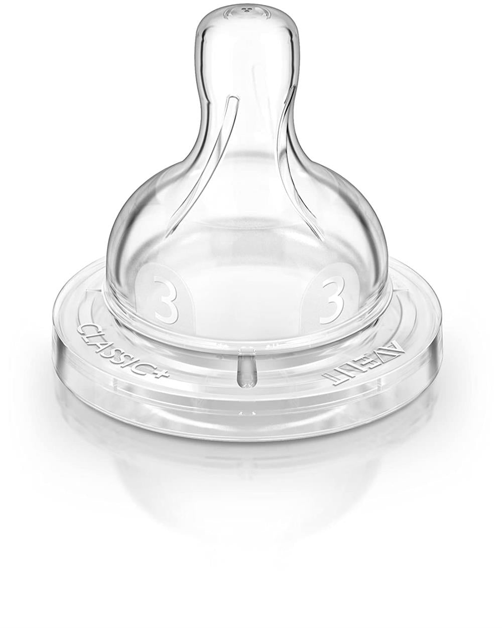 Philips Avent 2 Pack Classic Medium Flow Nipple, 3M+