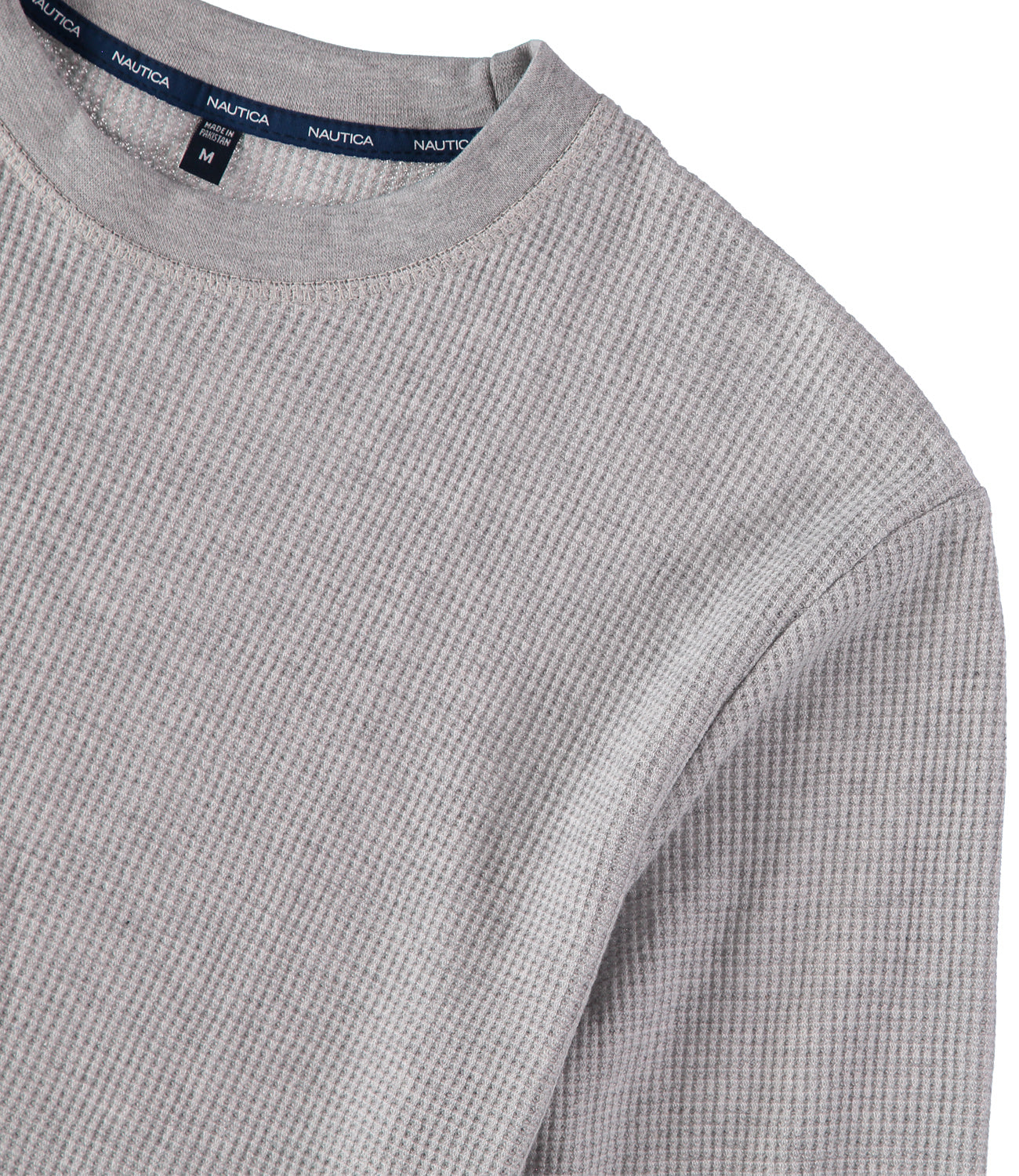 Nautica Mens Long Sleeve Crewneck Waffle Thermal Top