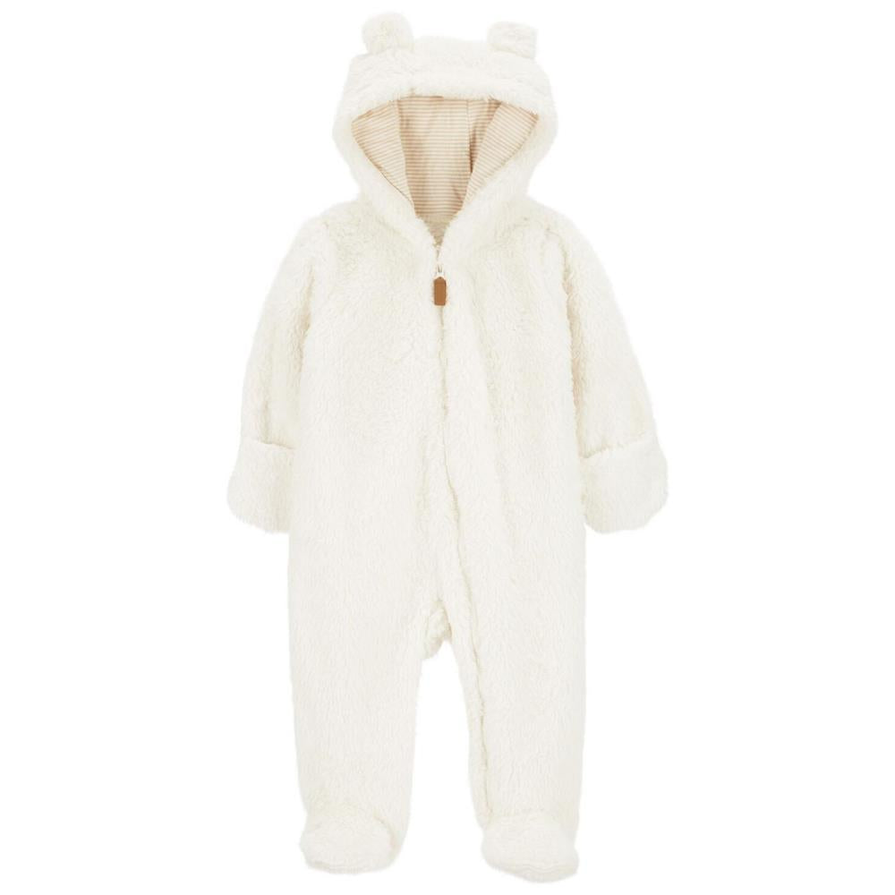 Carters Unisex Baby 0-24 Months Hooded Sherpa Pram