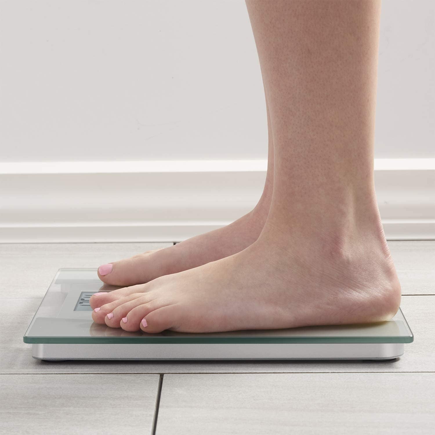 InstaTrack Digital Bathroom Scale, Silver